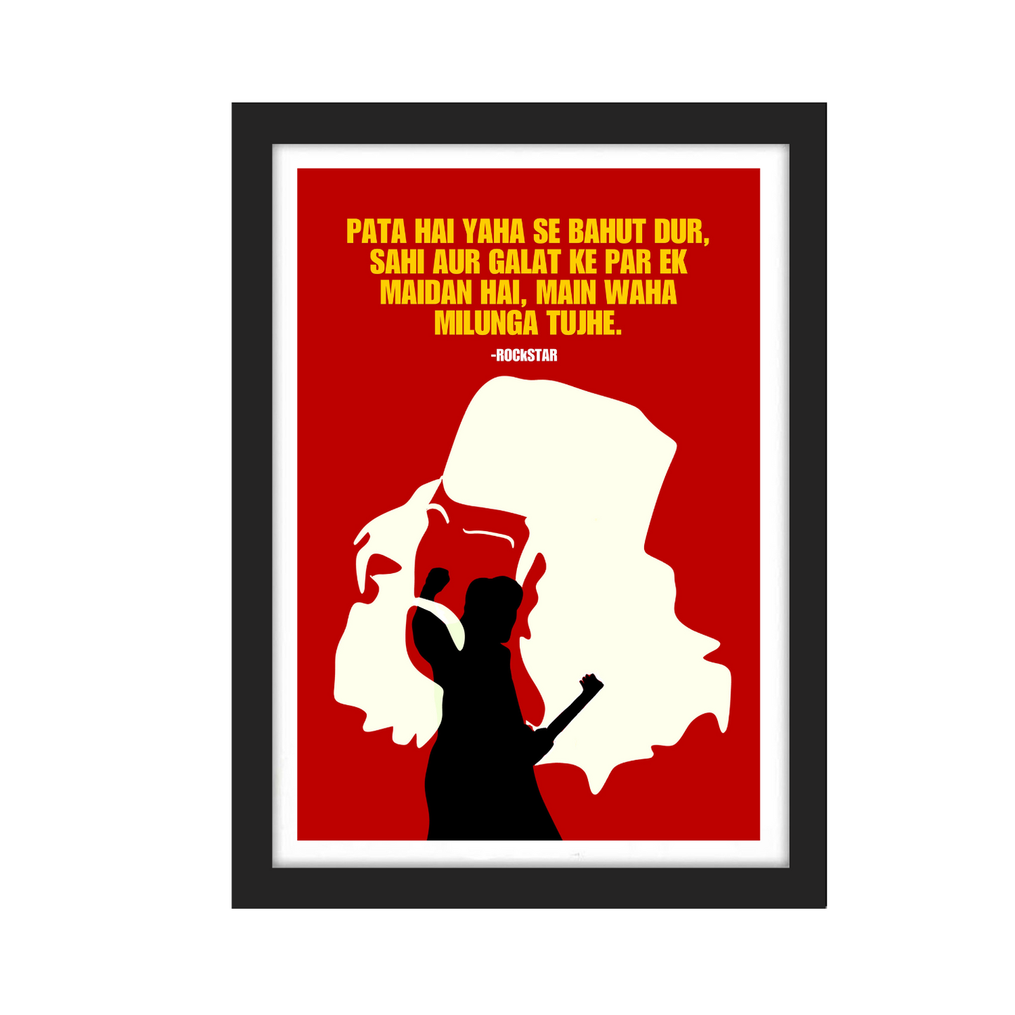 Rockstar Movie Artwork Bollywood | Poster | Frame | Canvas