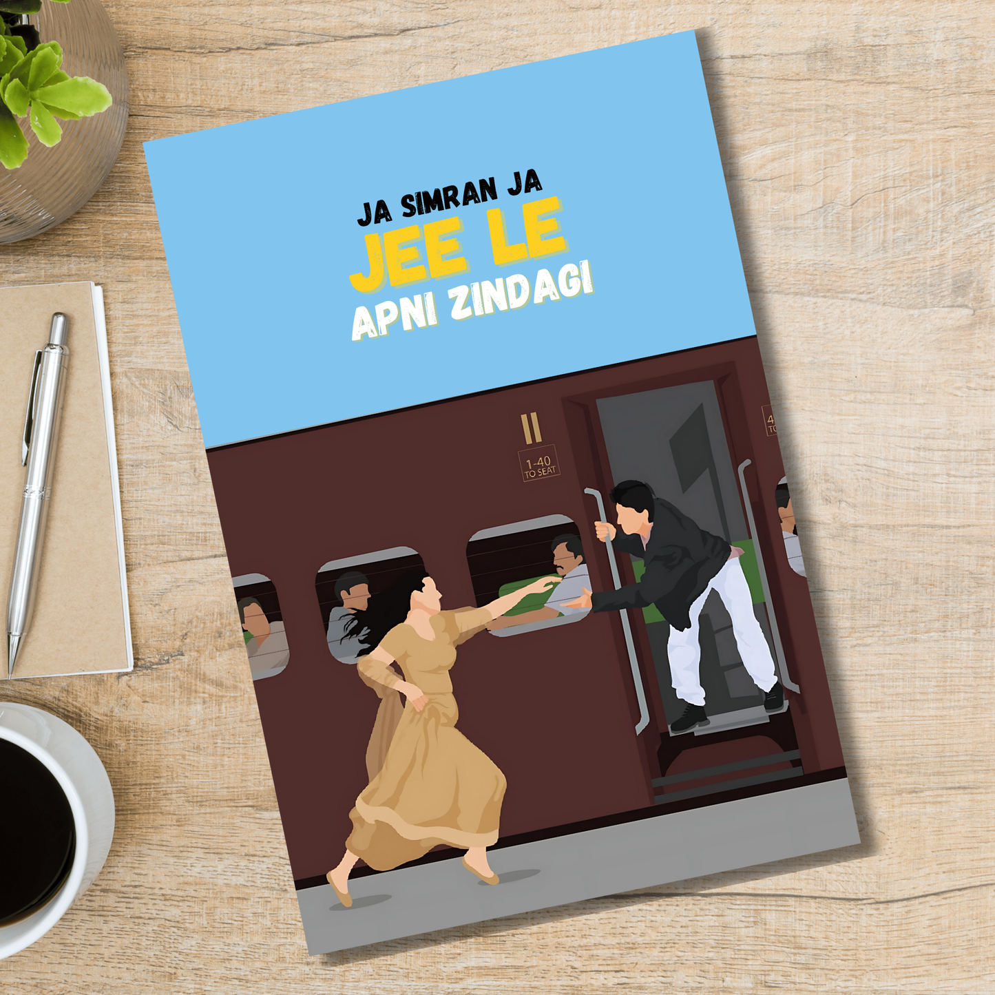 DDLJ Movie Shahrukh Khan Artwork Bollywood | Poster | Frame | Canvas