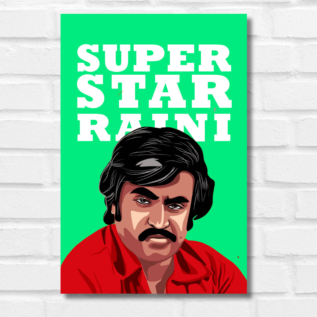 SUPERSTAR RAJINIKANTH POSTER SOUTH ACTOR POSTER
