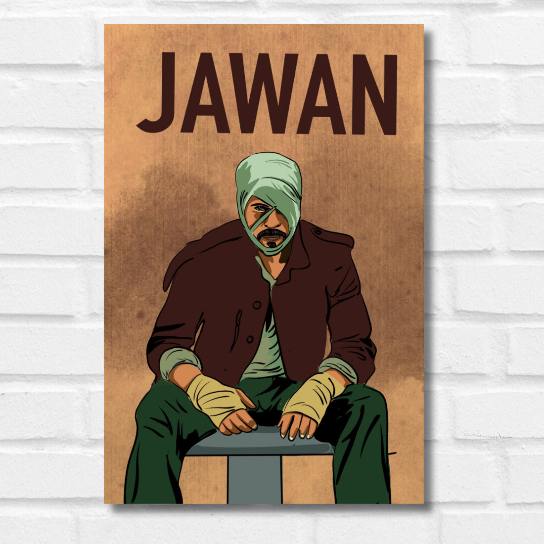 jawan movie poster shahrukh khan poster