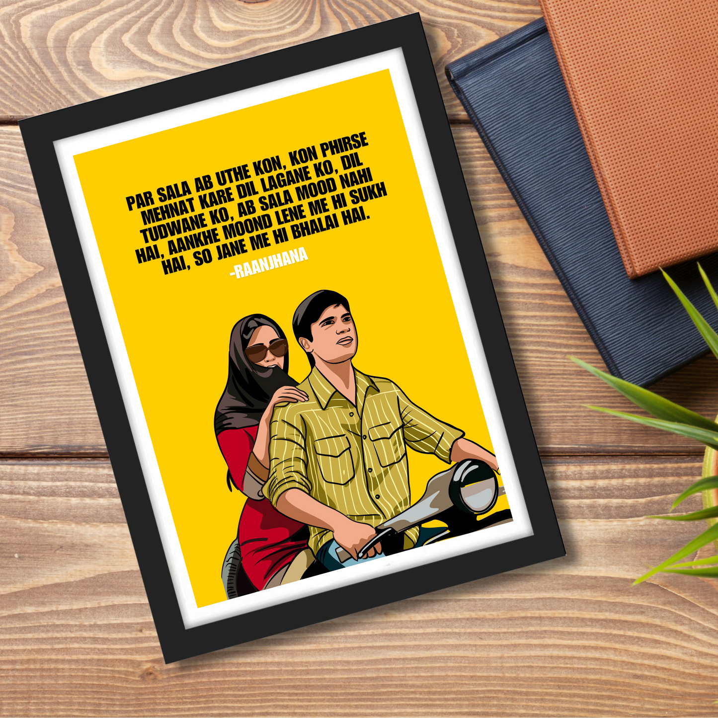 Raanjhana Movie Dhanush Artwork Bollywood | Poster | Frame | Canvas