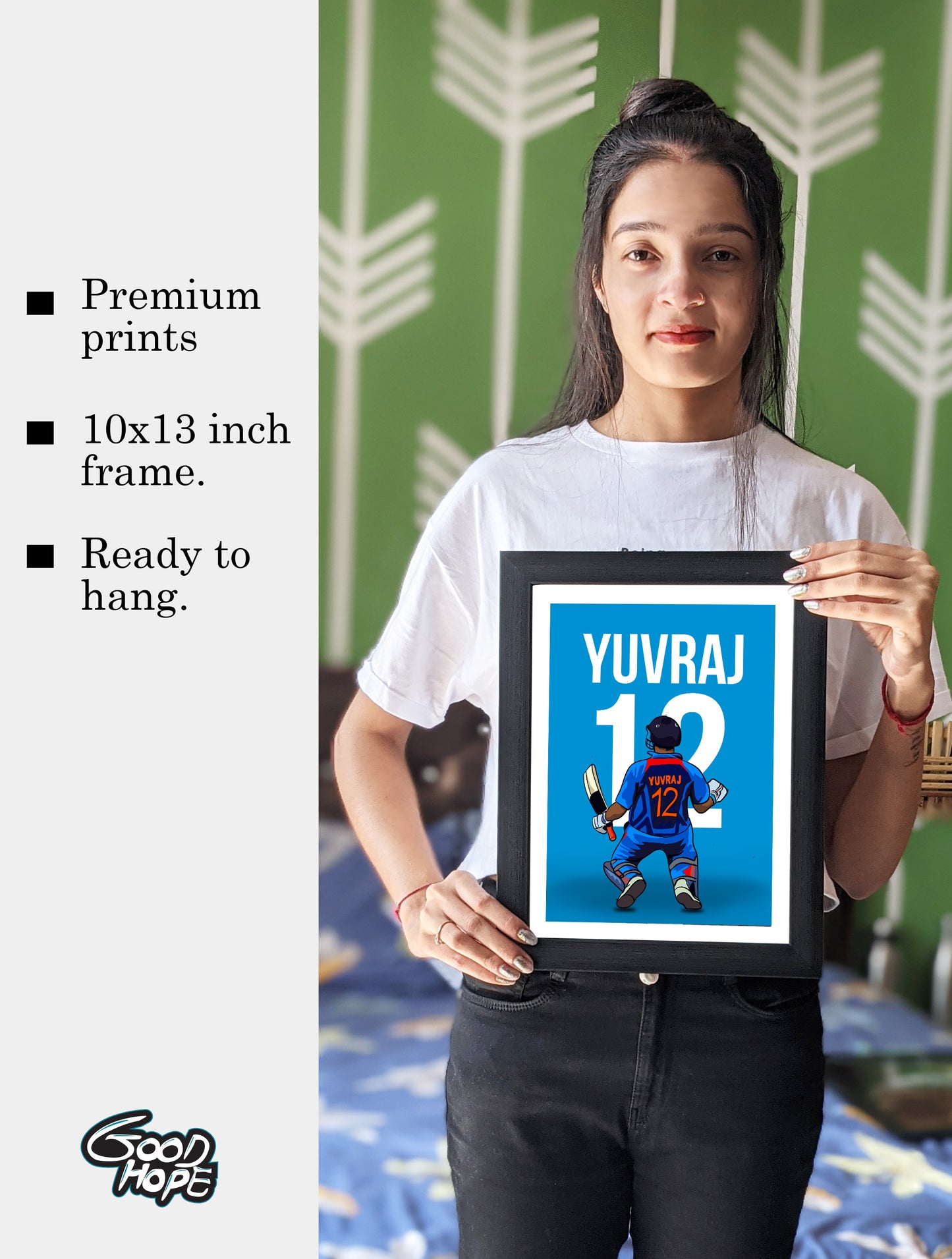 Yuvraj singh Artwork Cricket | Poster | Frame | Canvas