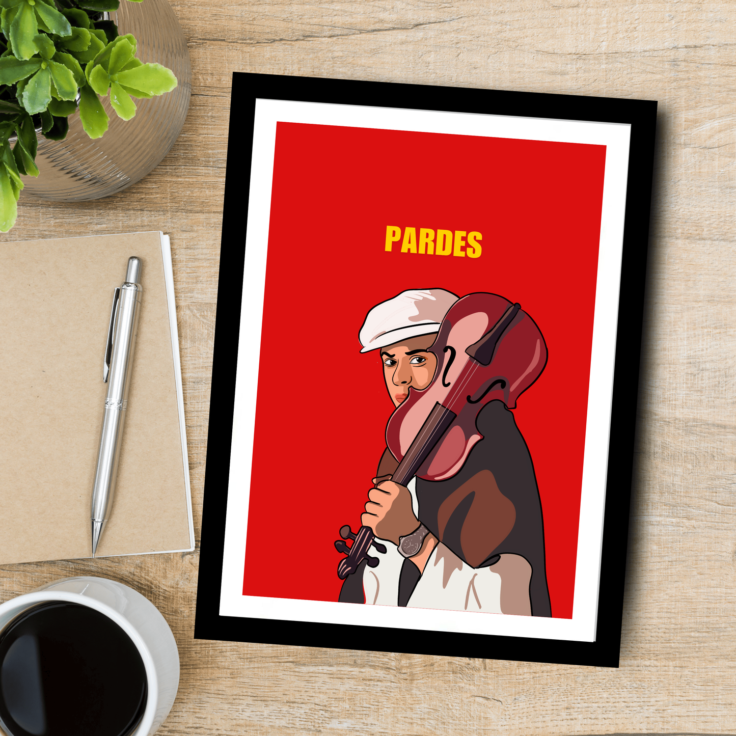 Pardes Movie Shahrukh Khan Artwork Bollywood | Poster | Frame | Canvas