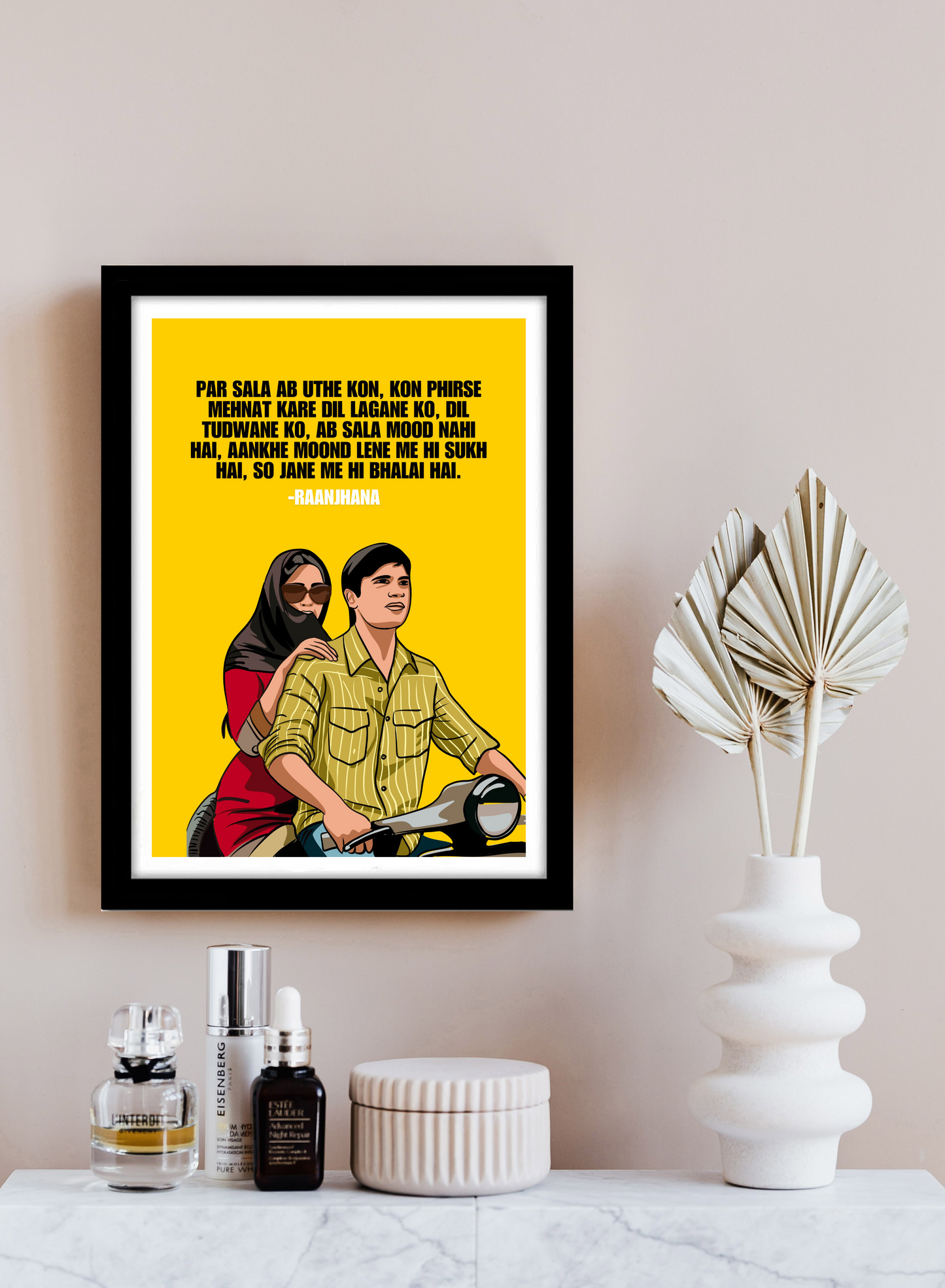 Raanjhana Movie Dhanush Artwork Bollywood | Poster | Frame | Canvas