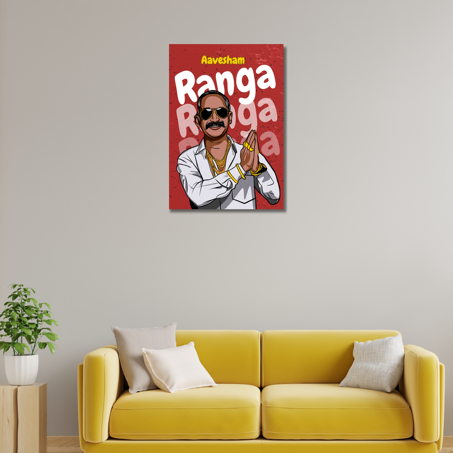 Aavesham Movie Ranga Artwork Bollywood | Poster | Frame | Canvas