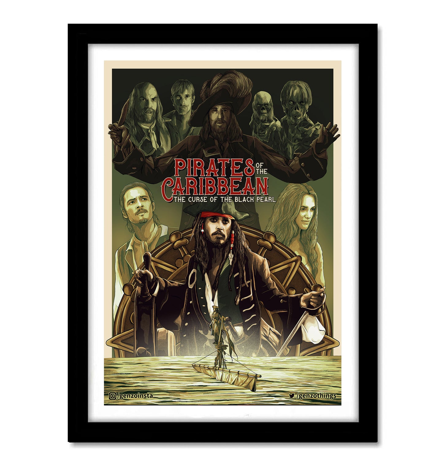 Pirates of the Caribbean Movie Art work