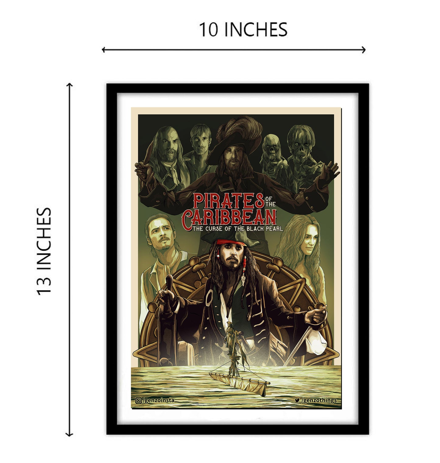 Pirates of the Caribbean Movie Art work