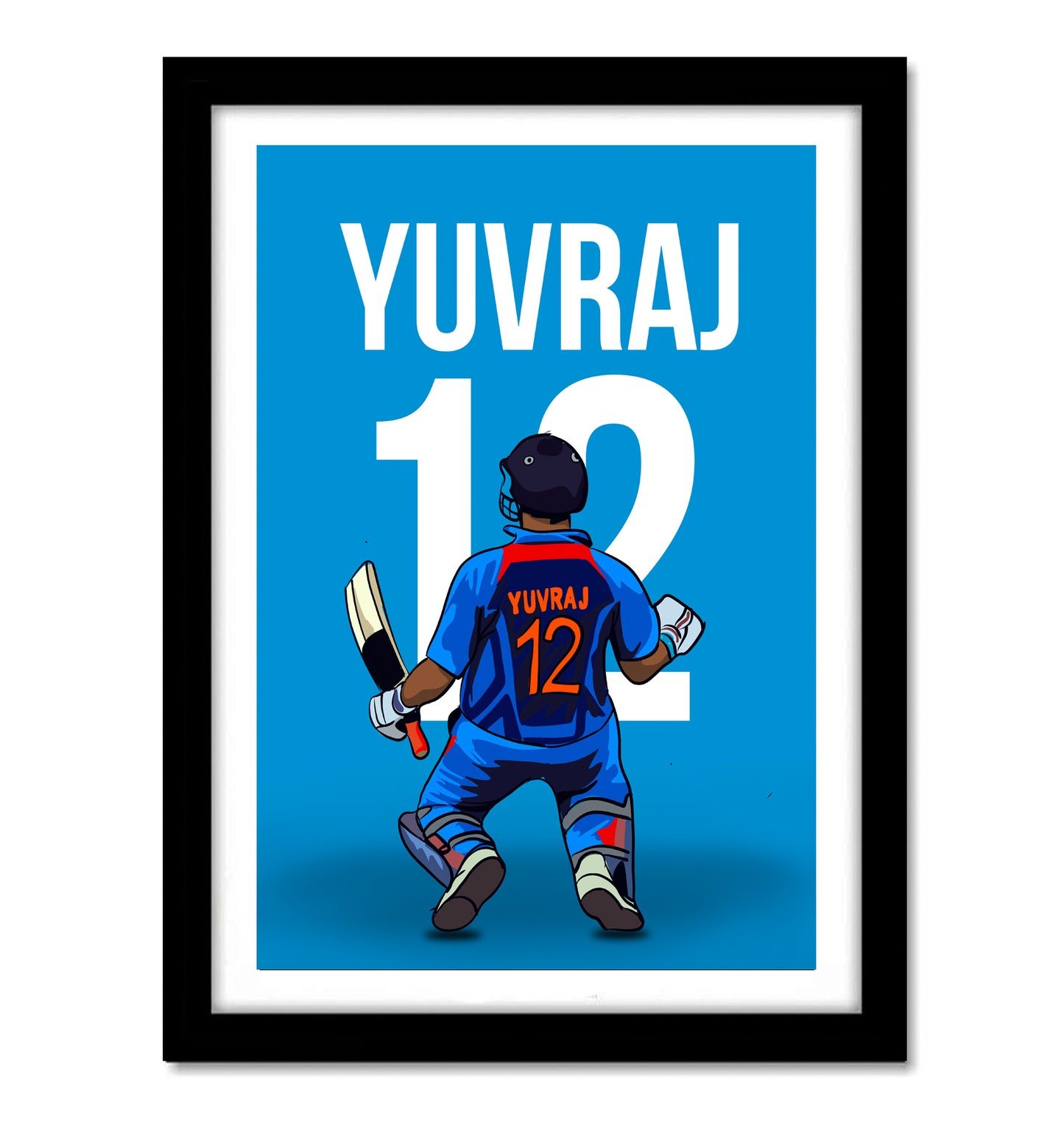 Yuvraj singh Artwork Cricket | Poster | Frame | Canvas