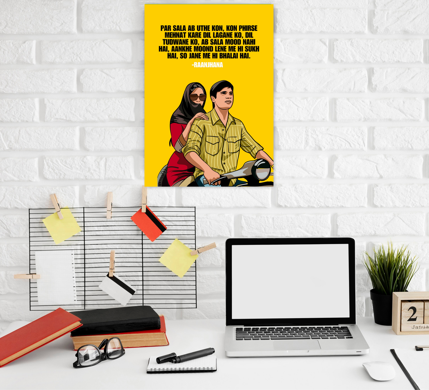 Raanjhana Movie Dhanush Artwork Bollywood | Poster | Frame | Canvas