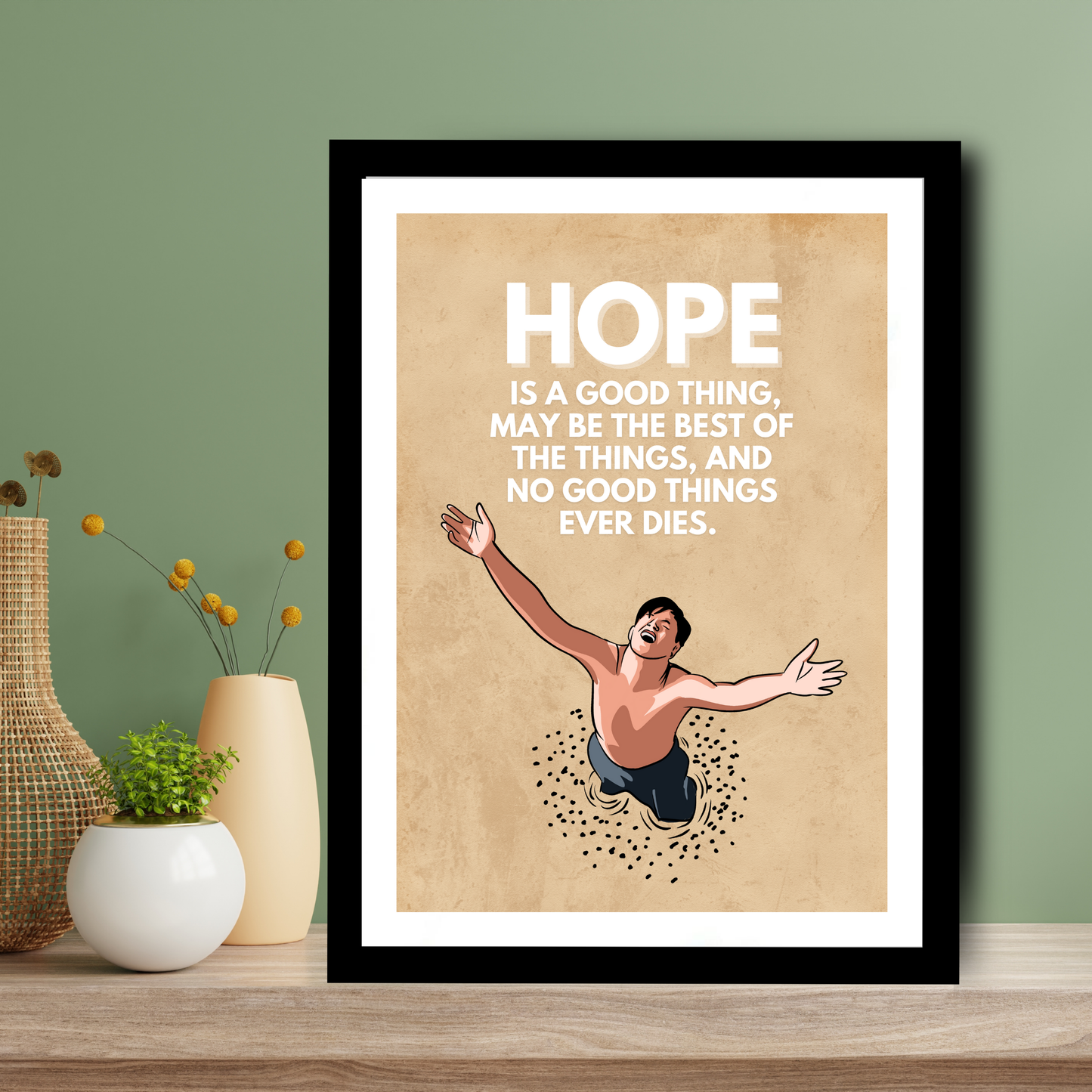 Shawshank Redemption Movie Artwork hollywood | Poster | Frame | Canvas