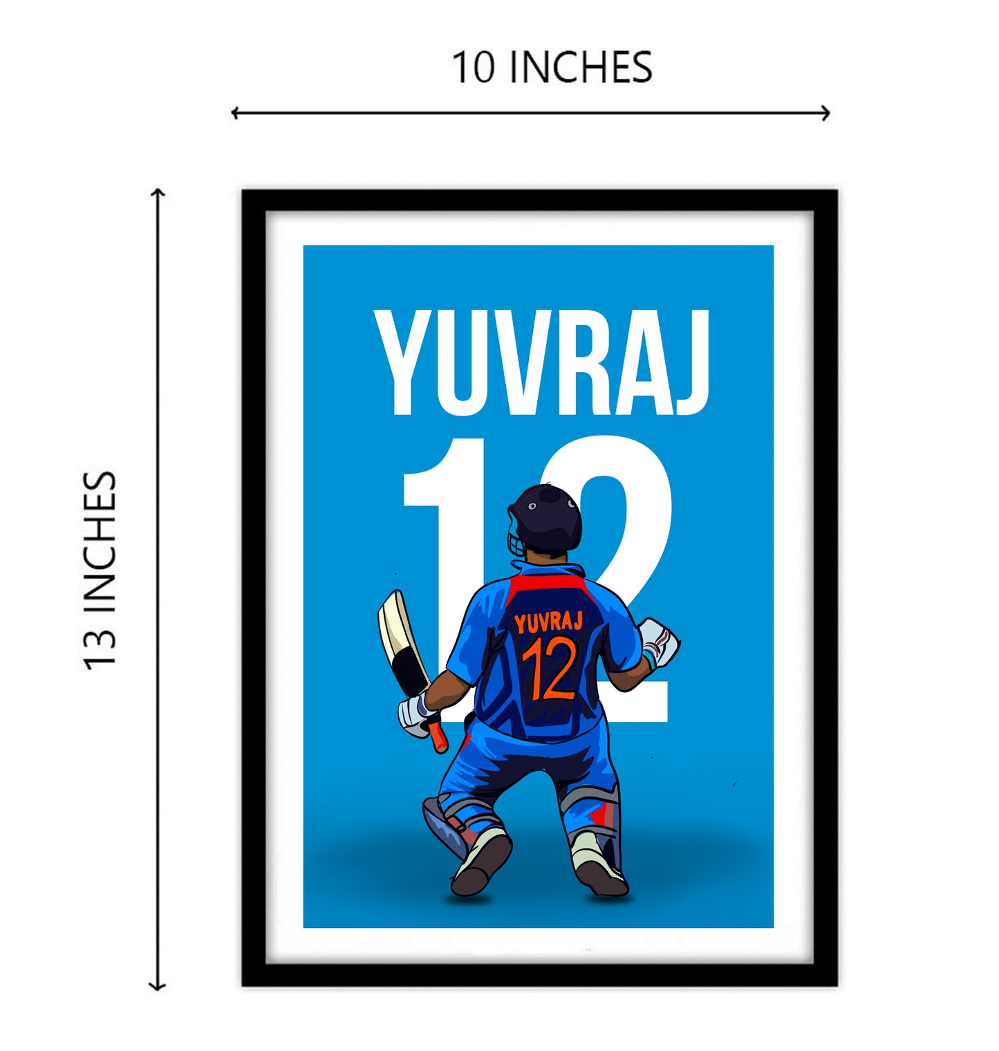 Yuvraj singh Artwork Cricket | Poster | Frame | Canvas