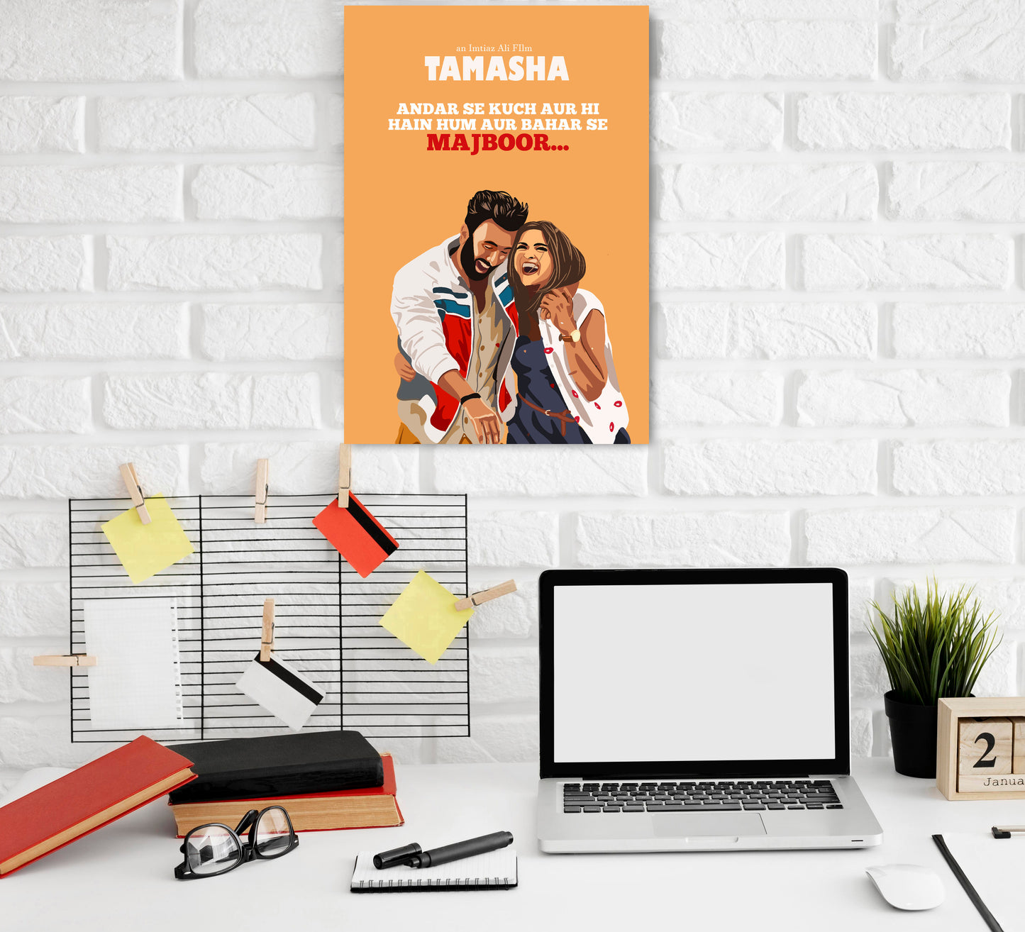 Tamasha Ranbir Kapoor Artwork Bollywood | Poster | Frame | Canvas