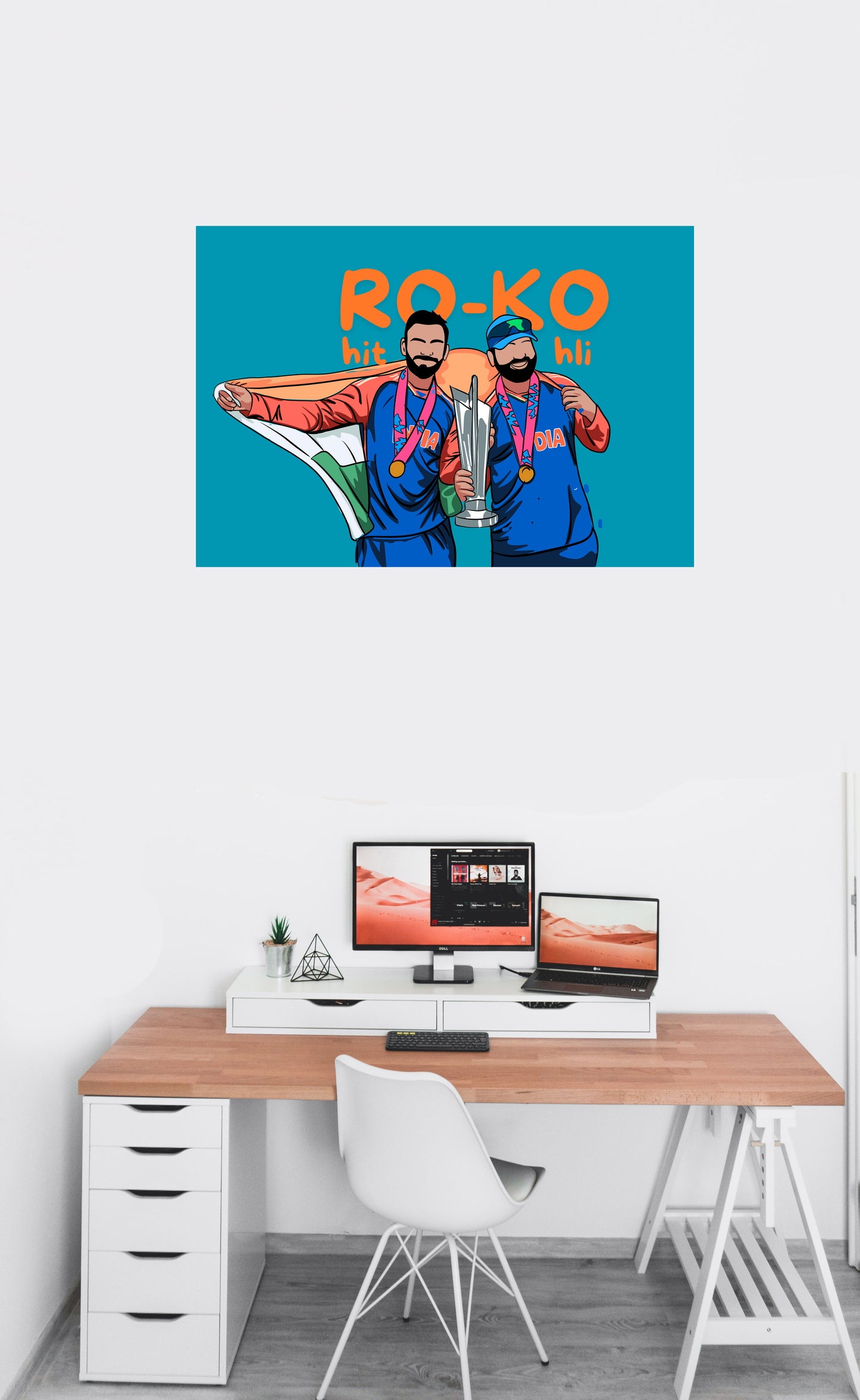 Virat Kohli Poster Frame Cricket Player Motivational Quote Posters with frame or without frame For wall decoration home bedroom living room Hostel Boys  inspirational quote of kohli poster of wall room decor decoration
