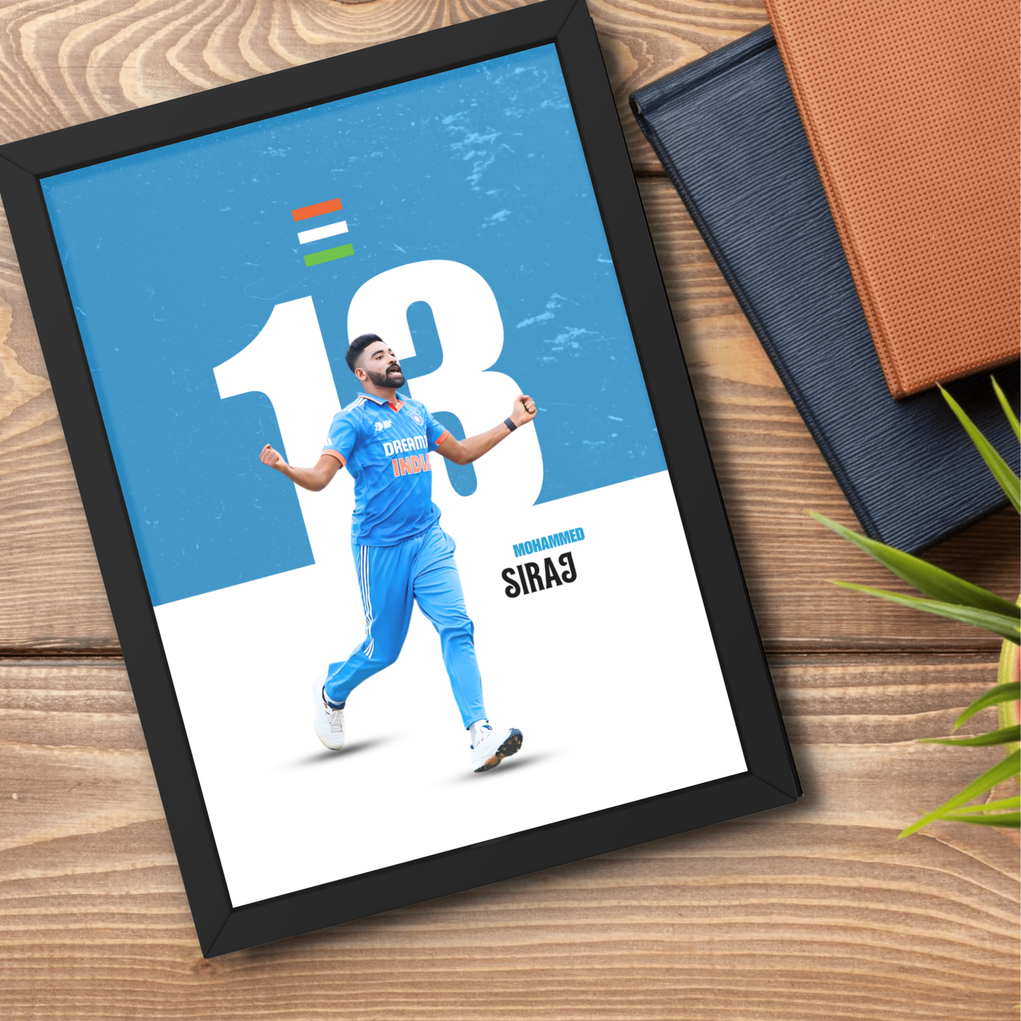 Mohammed Siraj Cricket Artwork Cricket | Poster | Frame | Canvas