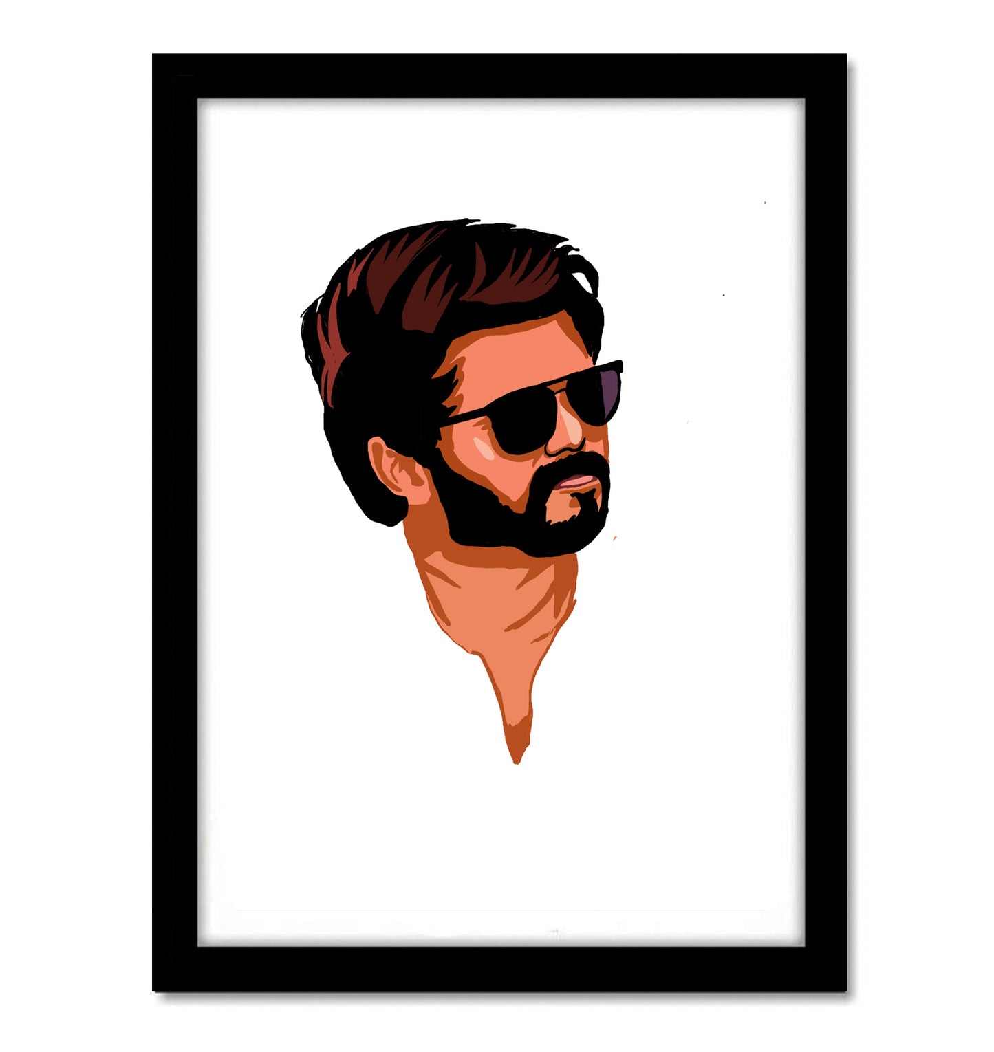 Vijay Thalapathy South Actor Artwork Bollywood | Poster | Frame | Canvas