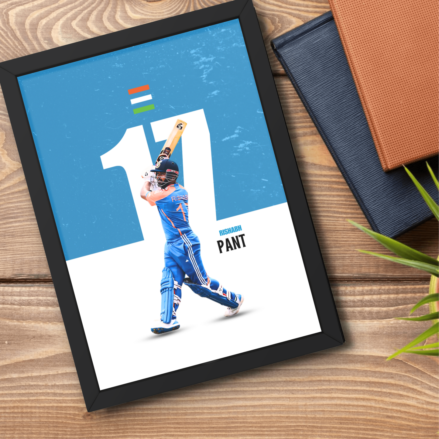 Rishabh Pant Cricket Artwork Cricket | Poster | Frame | Canvas