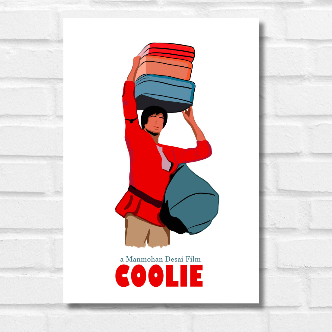 coolie movie poster amitabh bachchan movie poster frame