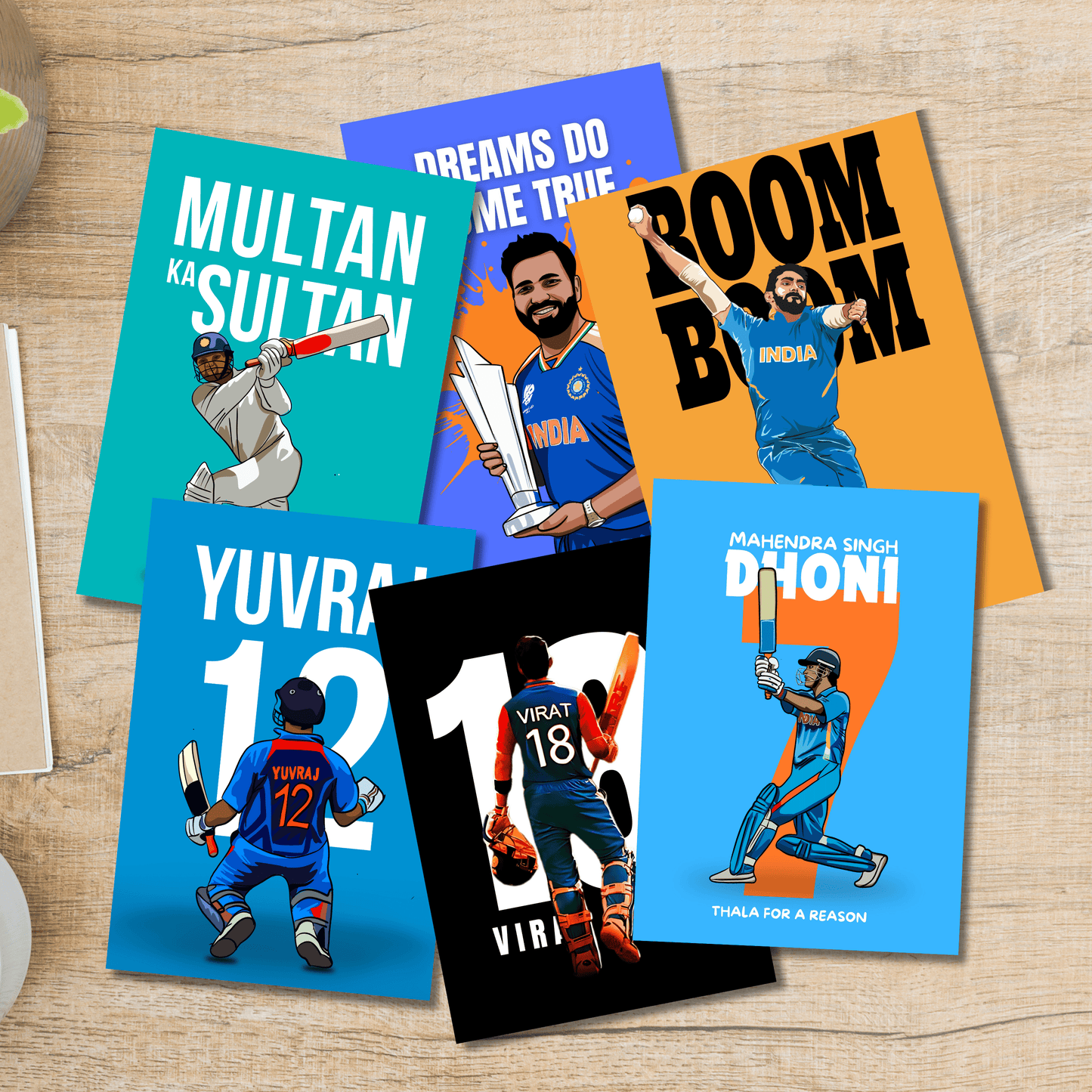 Cricket Legend'S (Set Of 6) Artwork Cricket | Poster | Frame | Canvas