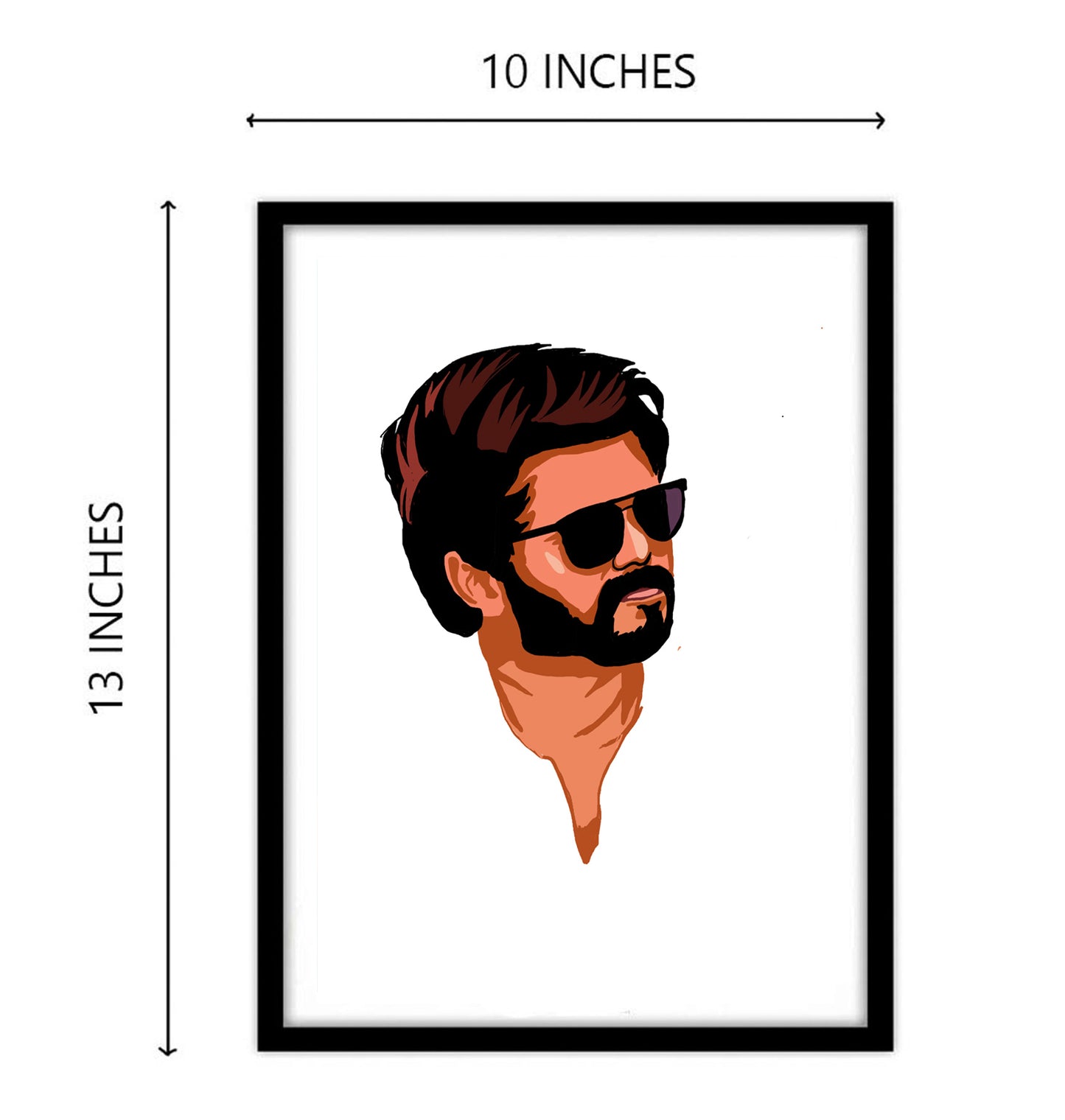 Vijay Thalapathy South Actor Artwork Bollywood | Poster | Frame | Canvas