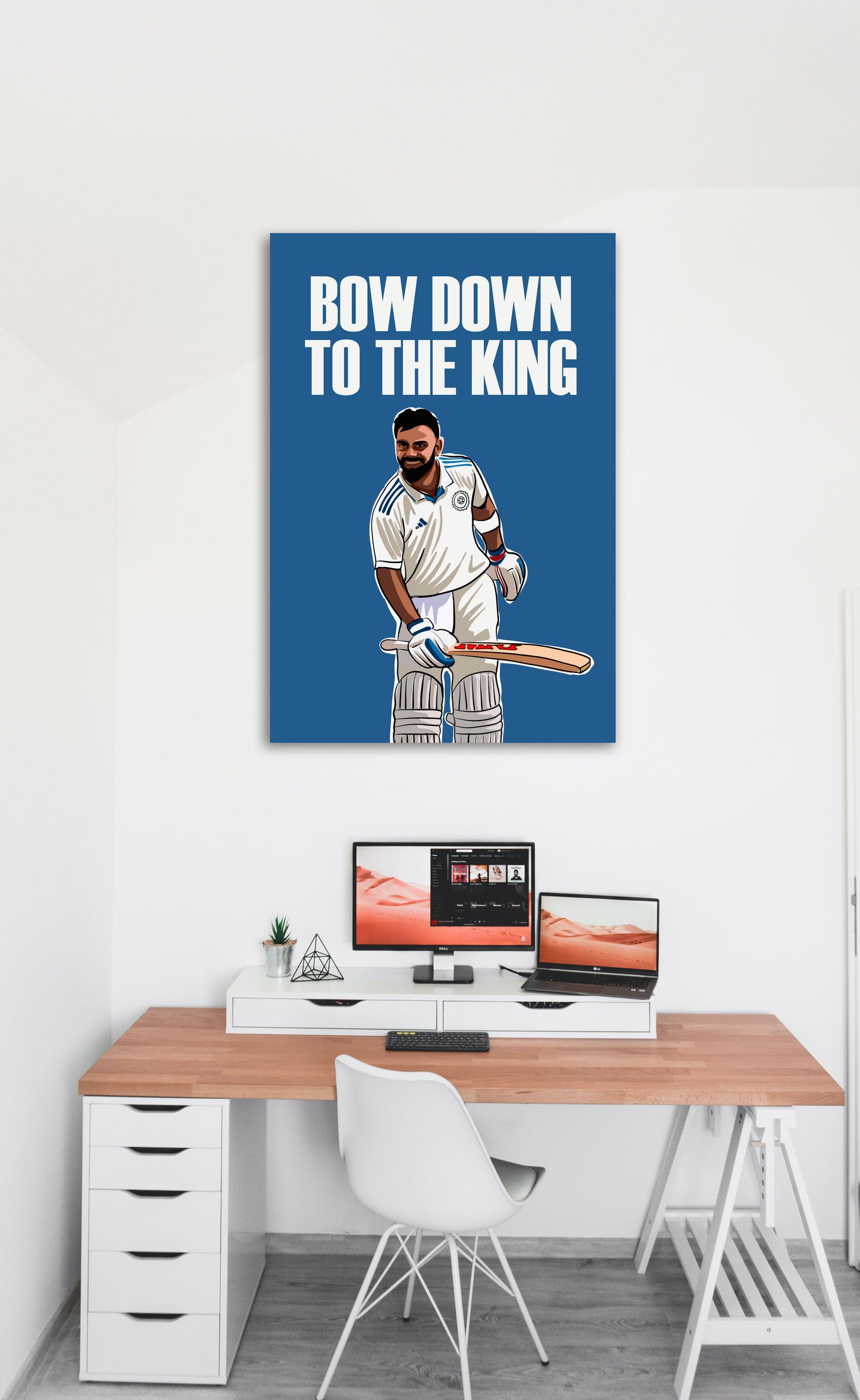 Virat Kohli Artwork Cricket| Poster | Frame | Canvas