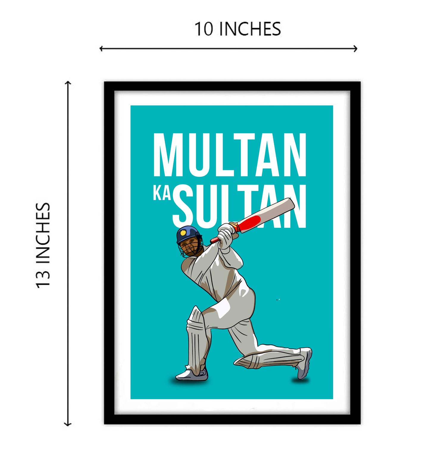 Virender Sehwag Artwork Cricket | Poster | Frame | Canvas