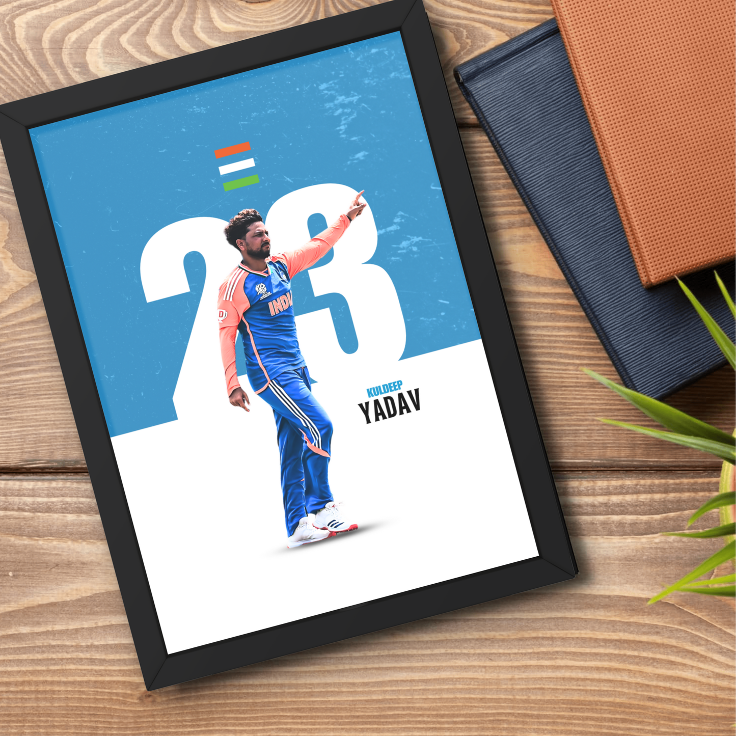 Kuldeep Yadav Cricket Artwork Cricket | Poster | Frame | Canvas