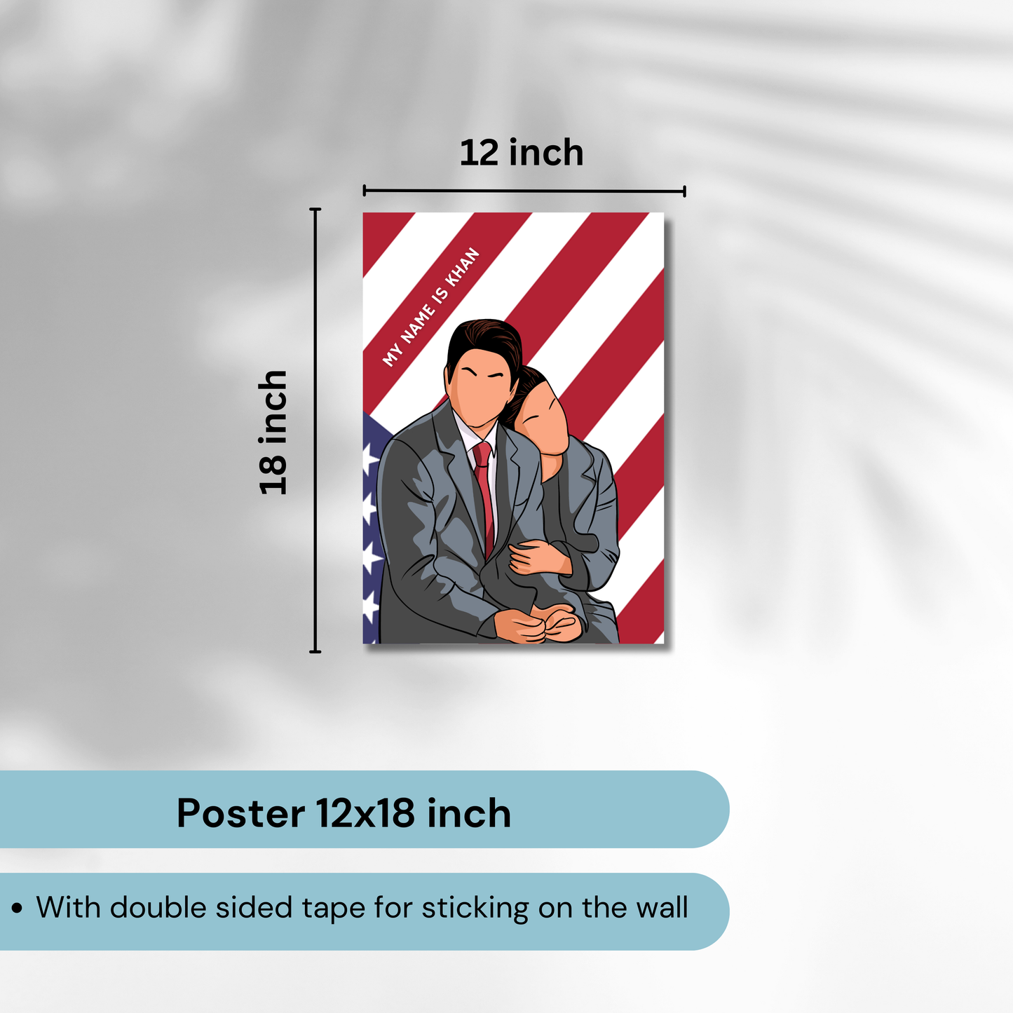 My Name Is Khan Movie Shahrukh Khan Artwork Bollywood | Poster | Frame | Canvas