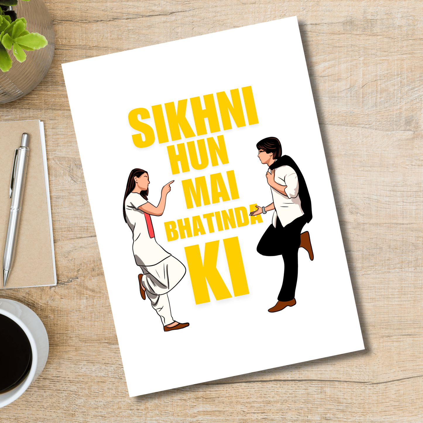 Jab We Met Movie Shahid Kapoor Kareena Artwork Bollywood | Poster | Frame | Canvas