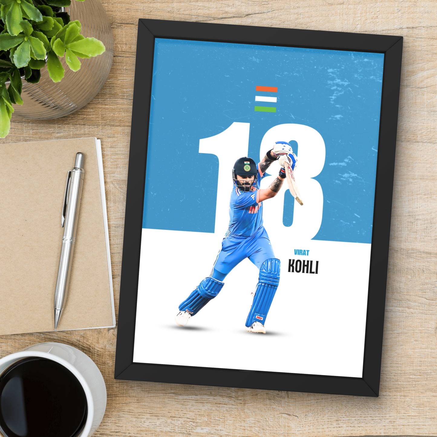 Virat Kohli Cricket Artwork Cricket| Poster | Frame | Canvas