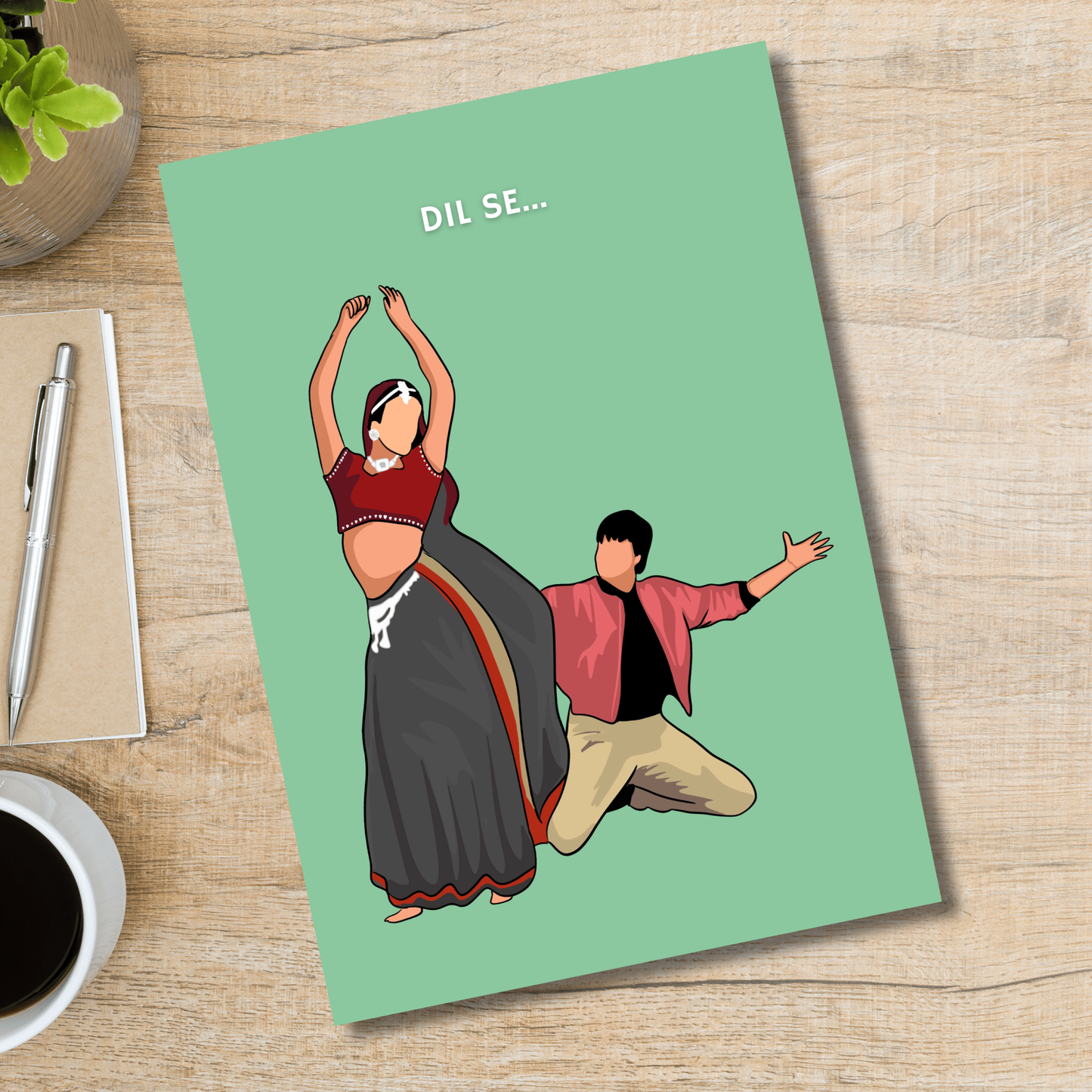 Dil se Movie Shahrukh Khan Artwork Bollywood | Poster | Frame | Canvas