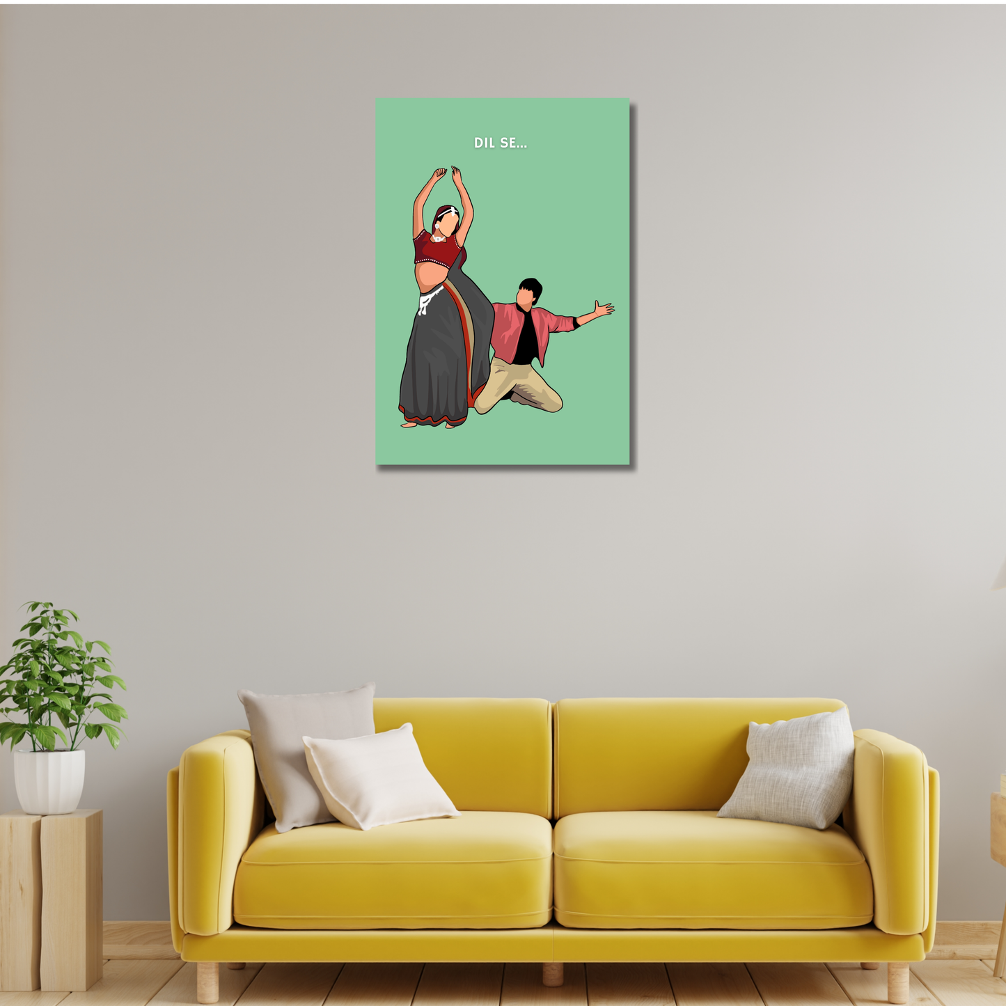 Dil se Movie Shahrukh Khan Artwork Bollywood | Poster | Frame | Canvas