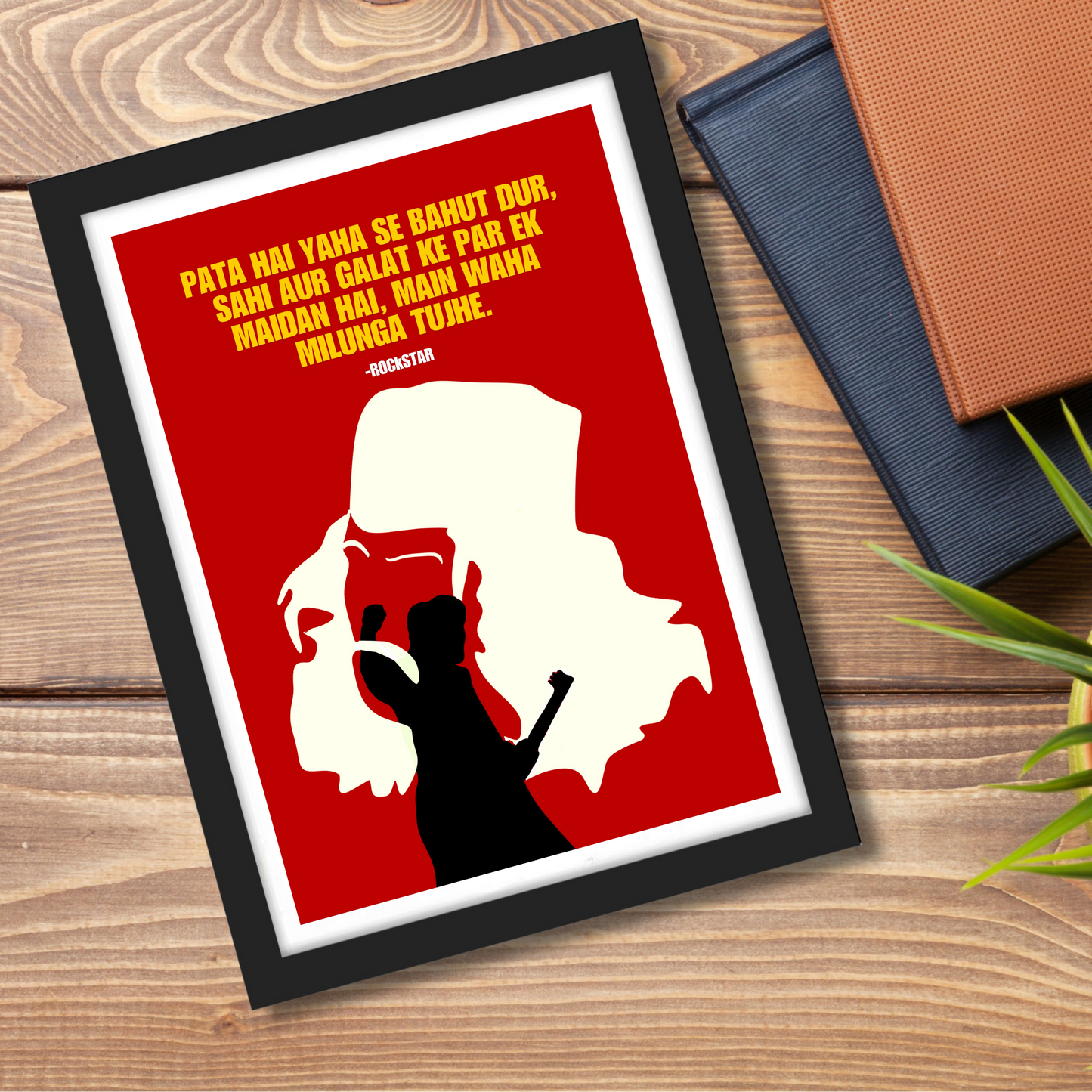Rockstar Movie Artwork Bollywood | Poster | Frame | Canvas