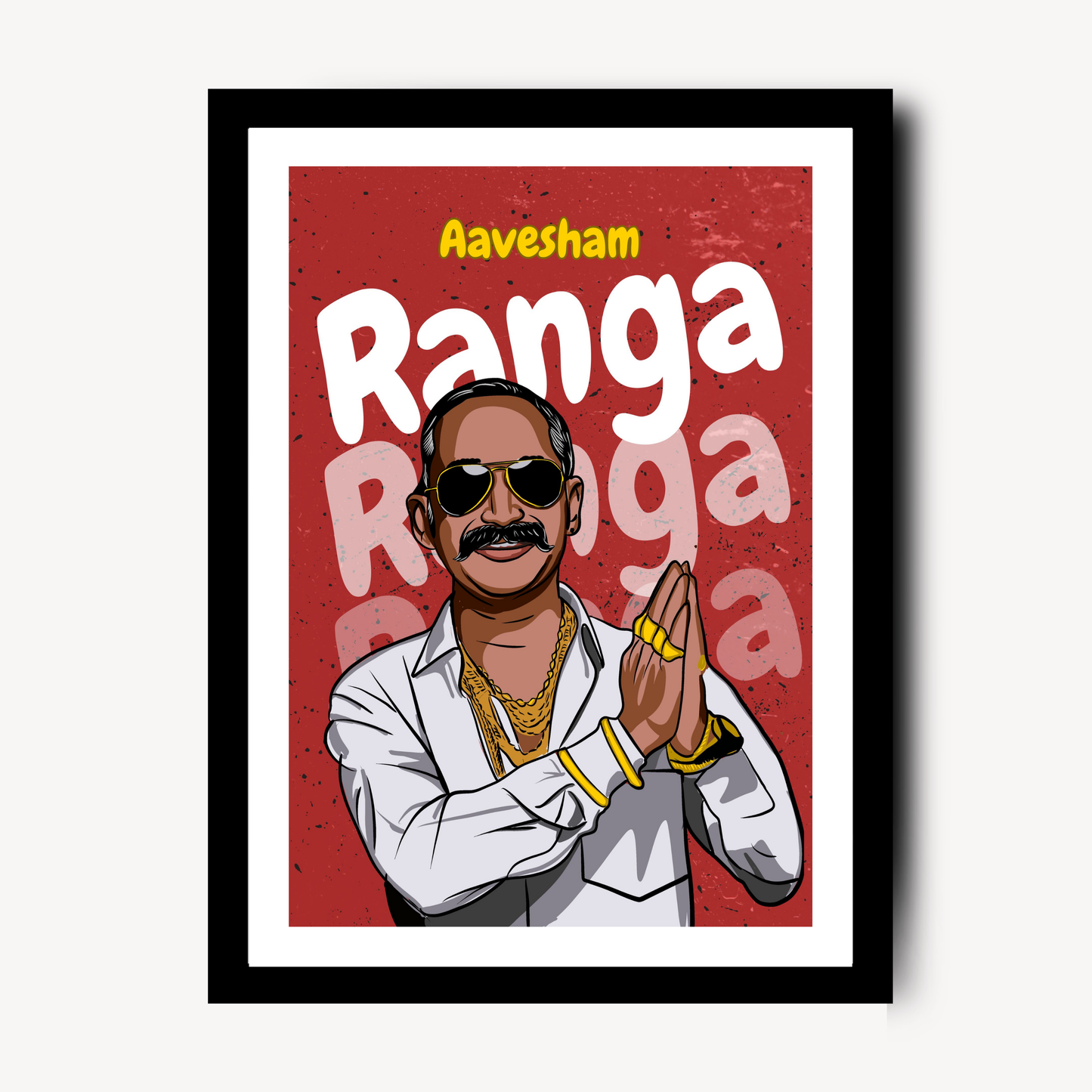 Aavesham Movie Ranga Artwork Bollywood | Poster | Frame | Canvas