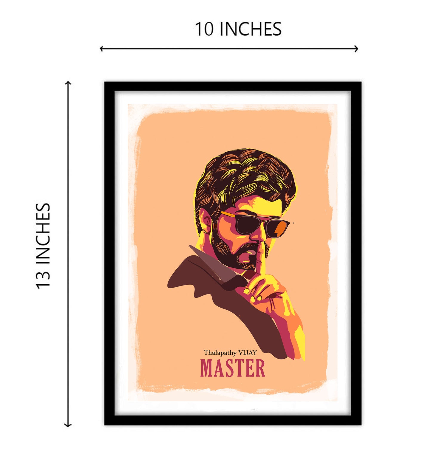 Vijay Thalapathy South Actor Artwork Bollywood | Poster | Frame | Canvas