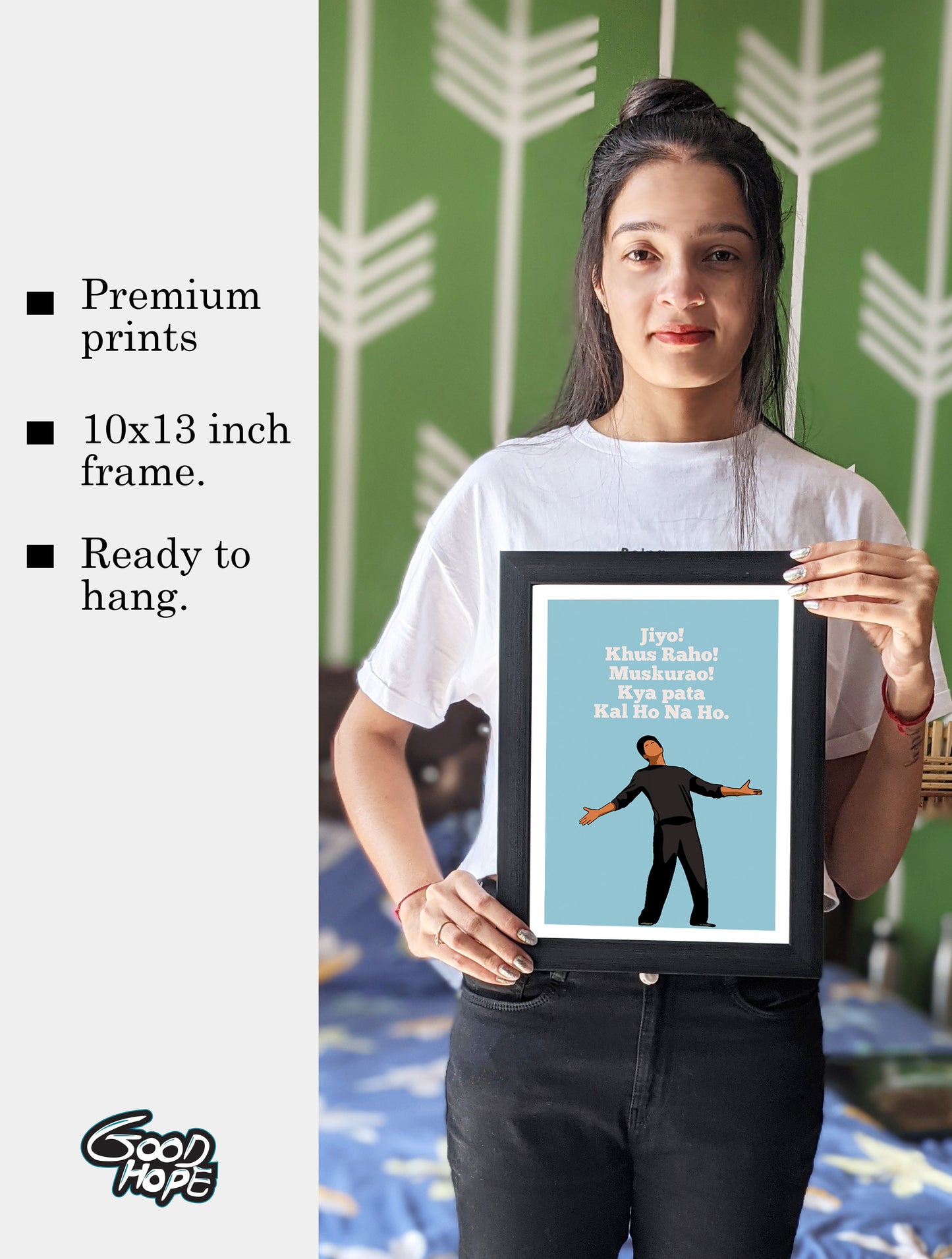 kal ho na ho Movie Minimal Art Shahrukh khan Bollywood | Poster | Frame | Canvas
