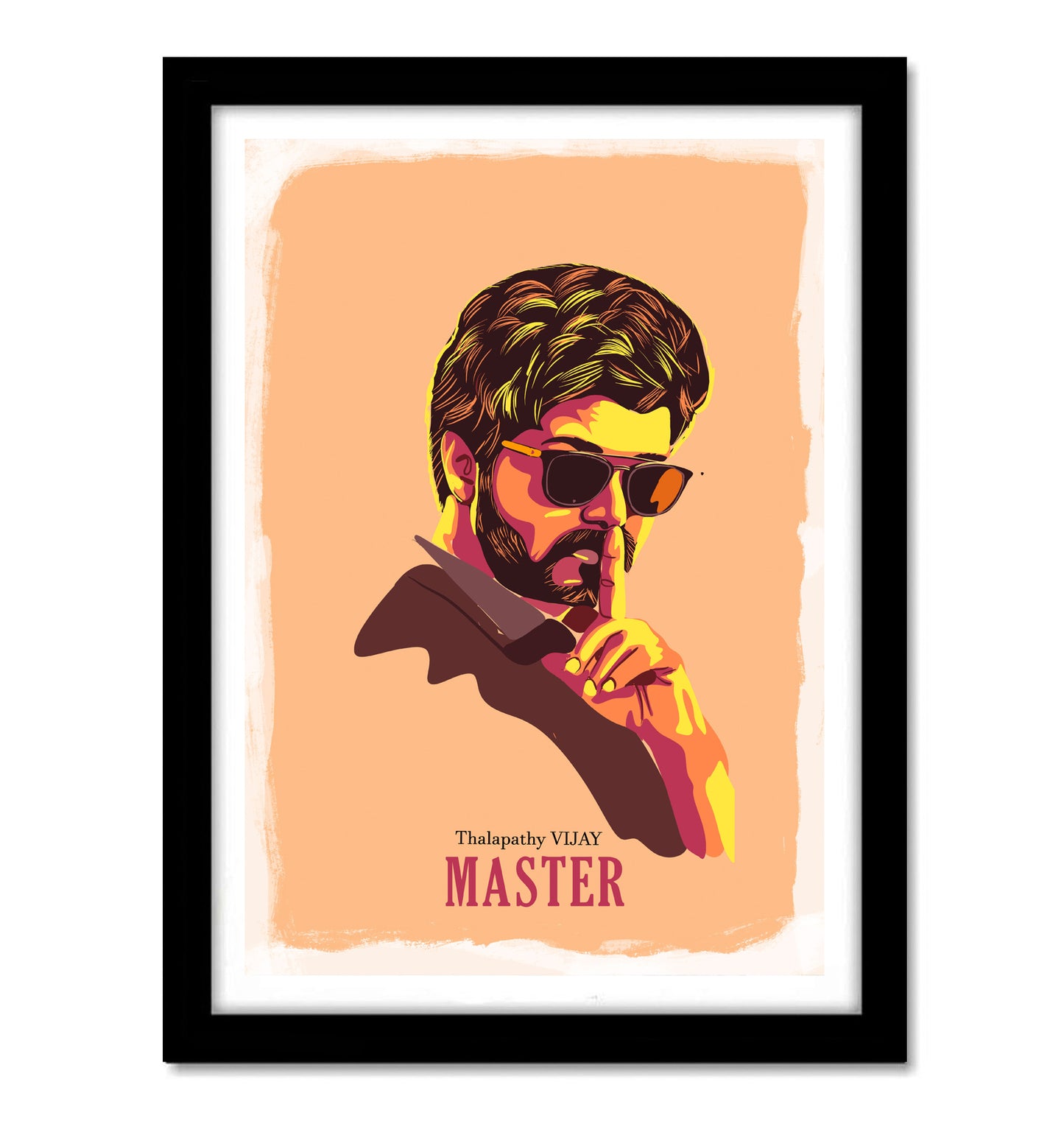 Vijay Thalapathy South Actor Artwork Bollywood | Poster | Frame | Canvas