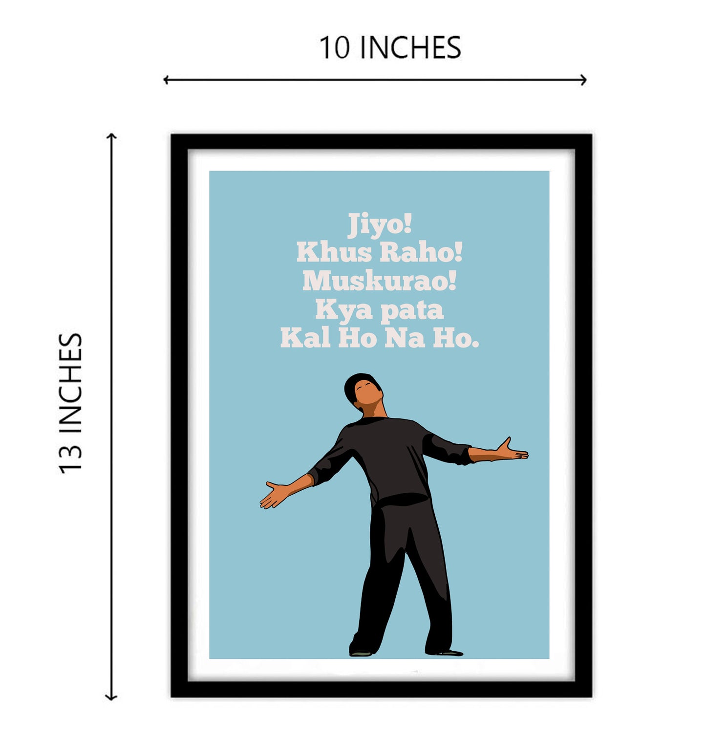 kal ho na ho Movie Minimal Art Shahrukh khan Bollywood | Poster | Frame | Canvas