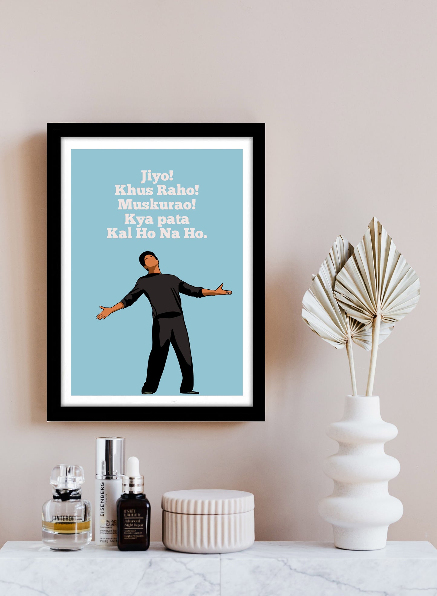 kal ho na ho Movie Minimal Art Shahrukh khan Bollywood | Poster | Frame | Canvas