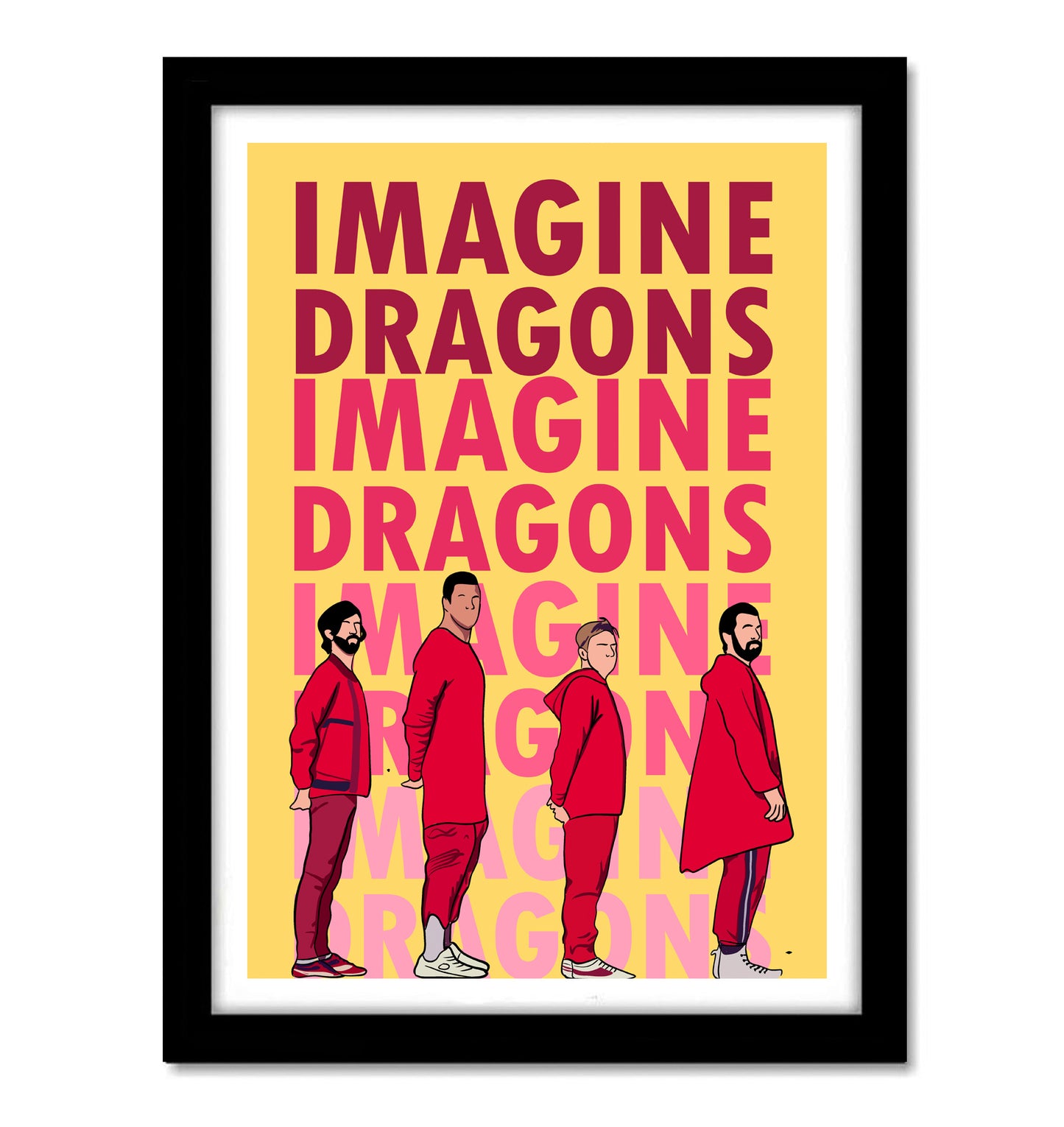 Imagine Dragon Music Band Art work