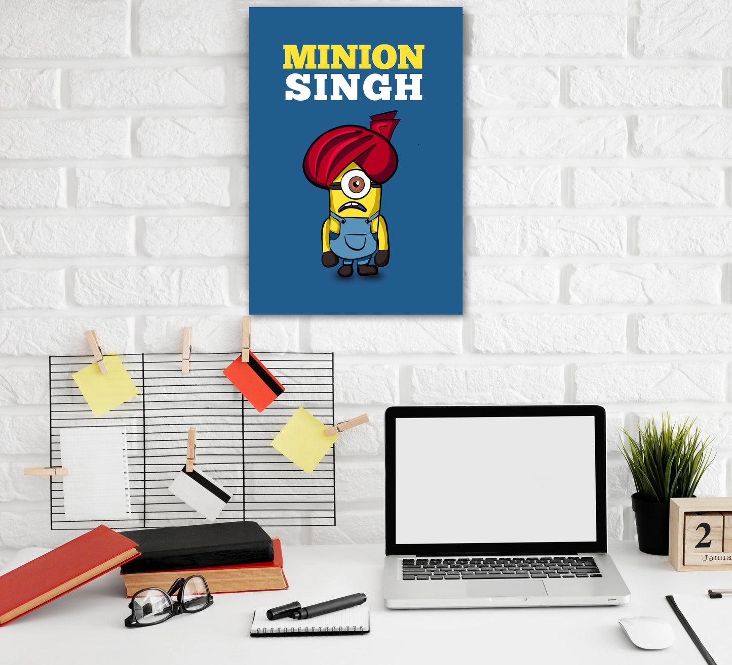 Minion Singh Artwork Bollywood | Poster | Frame | Canvas