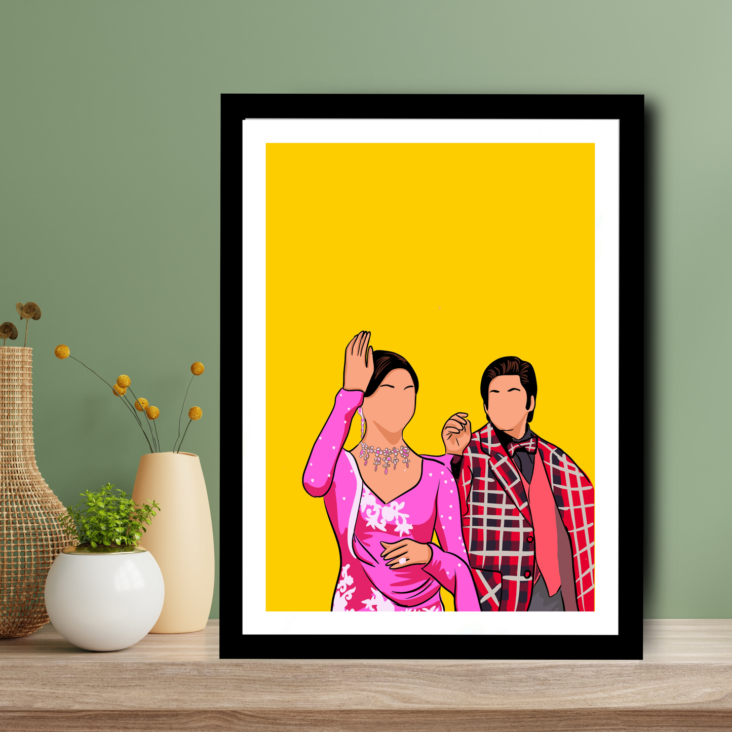 Om Shanti Om Movie Shahrukh Khan Artwork Bollywood | Poster | Frame | Canvas