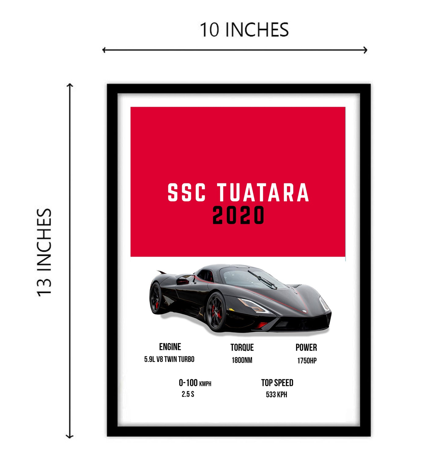 SSC Tuatara Supercars Art work