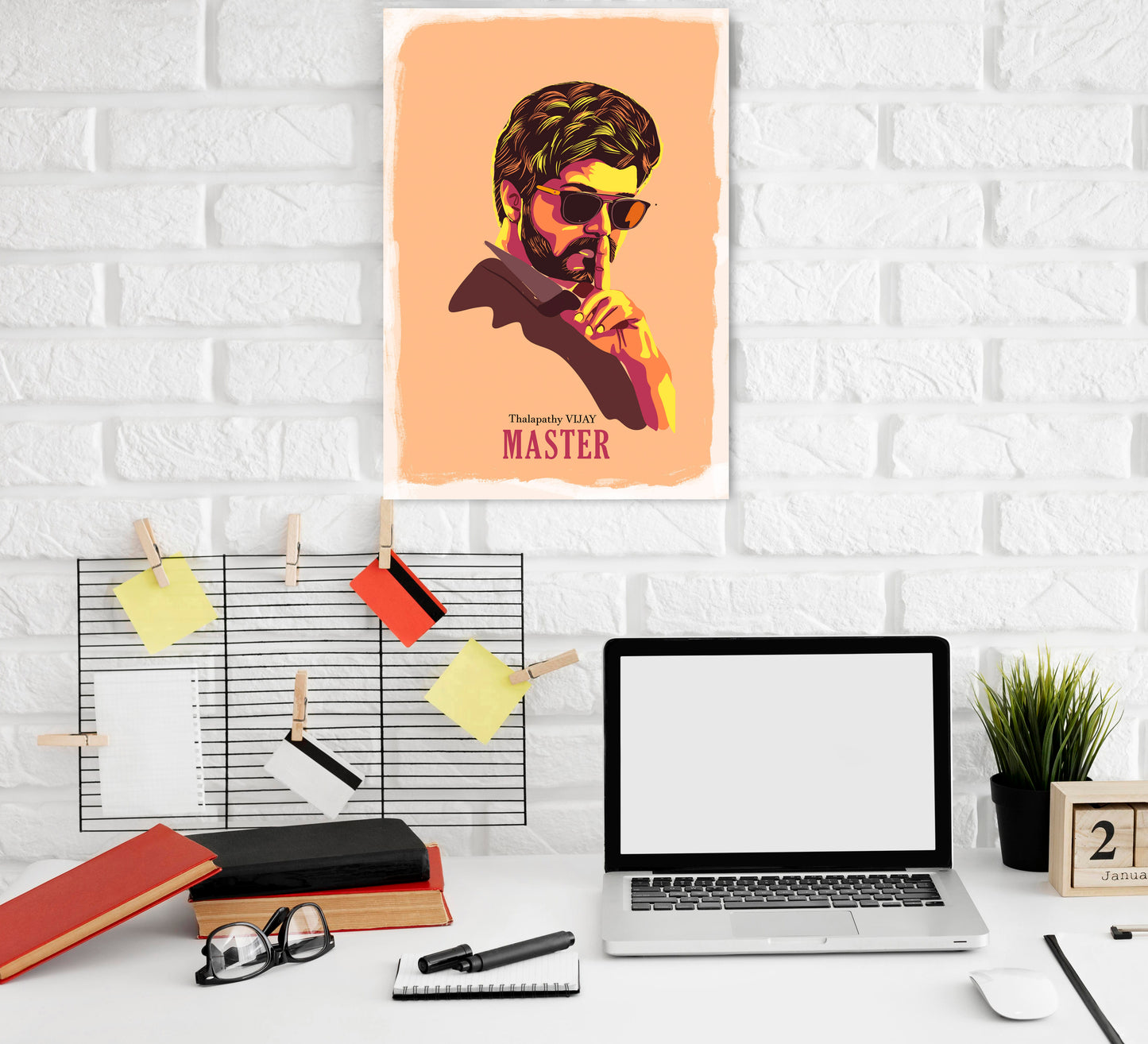 Vijay Thalapathy South Actor Artwork Bollywood | Poster | Frame | Canvas