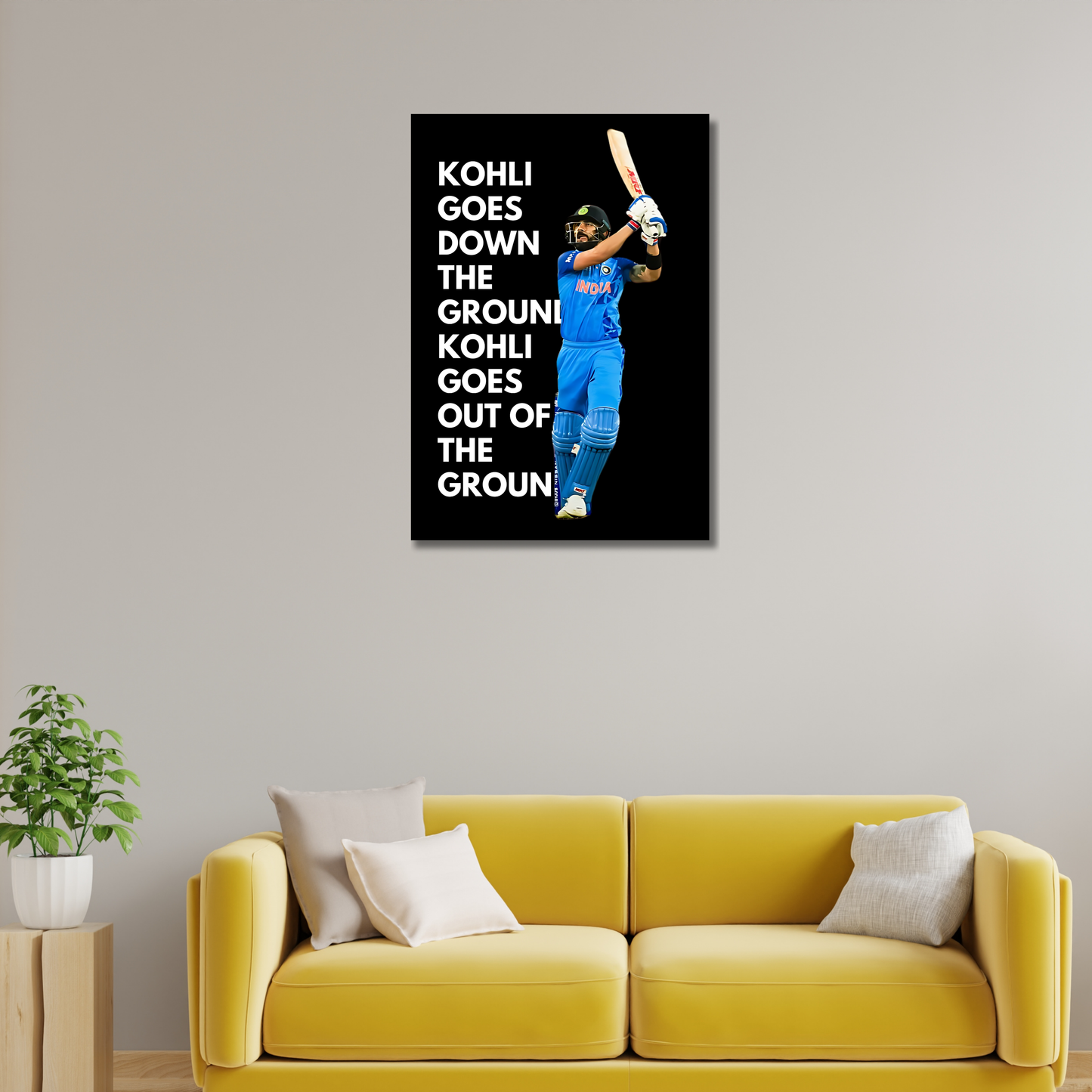 Virat Kohli Motivation Artwork Cricket| Poster | Frame | Canvas