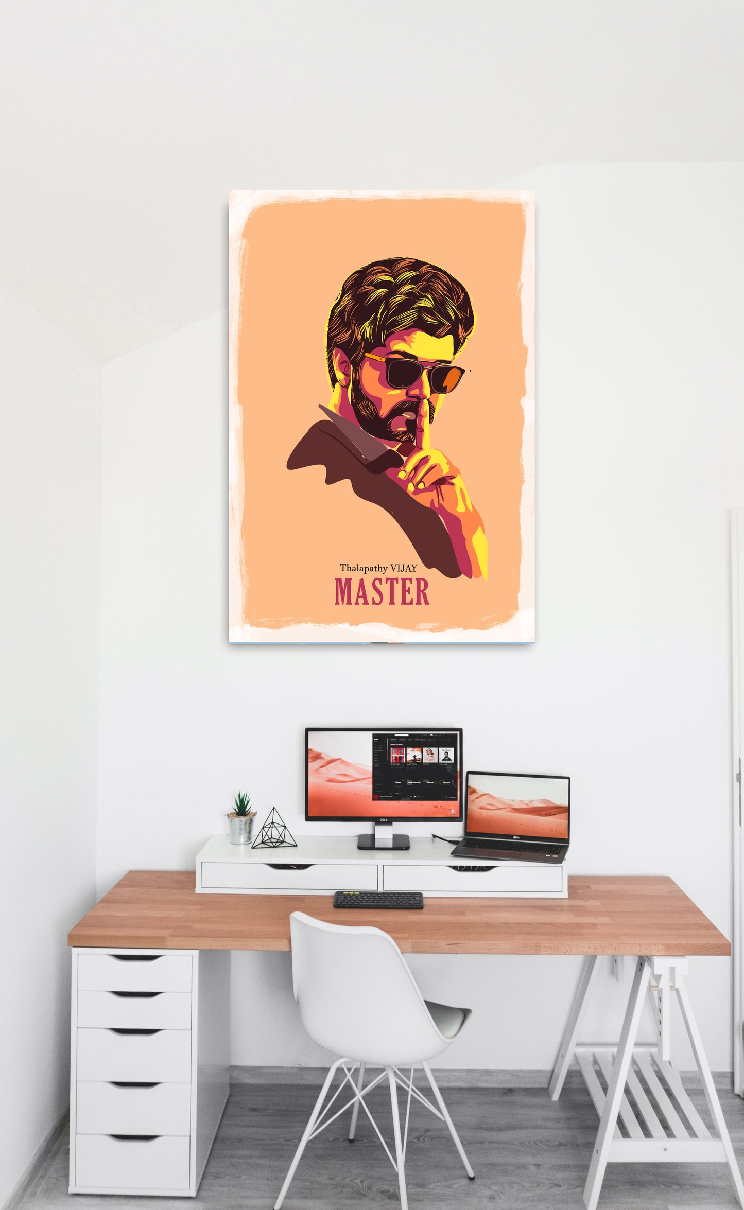 Vijay Thalapathy South Actor Artwork Bollywood | Poster | Frame | Canvas