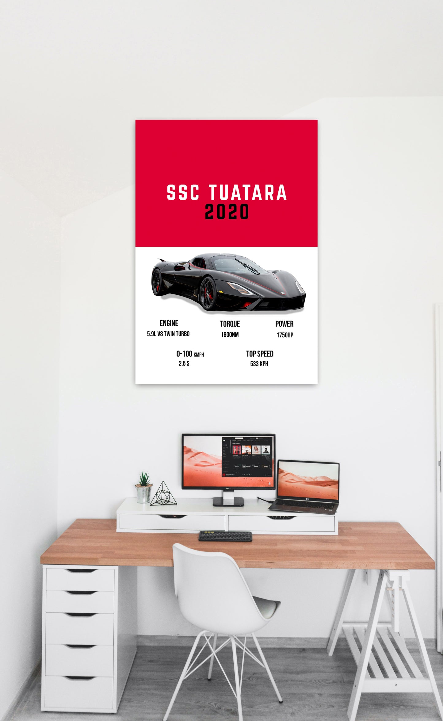 SSC Tuatara Supercars Art work
