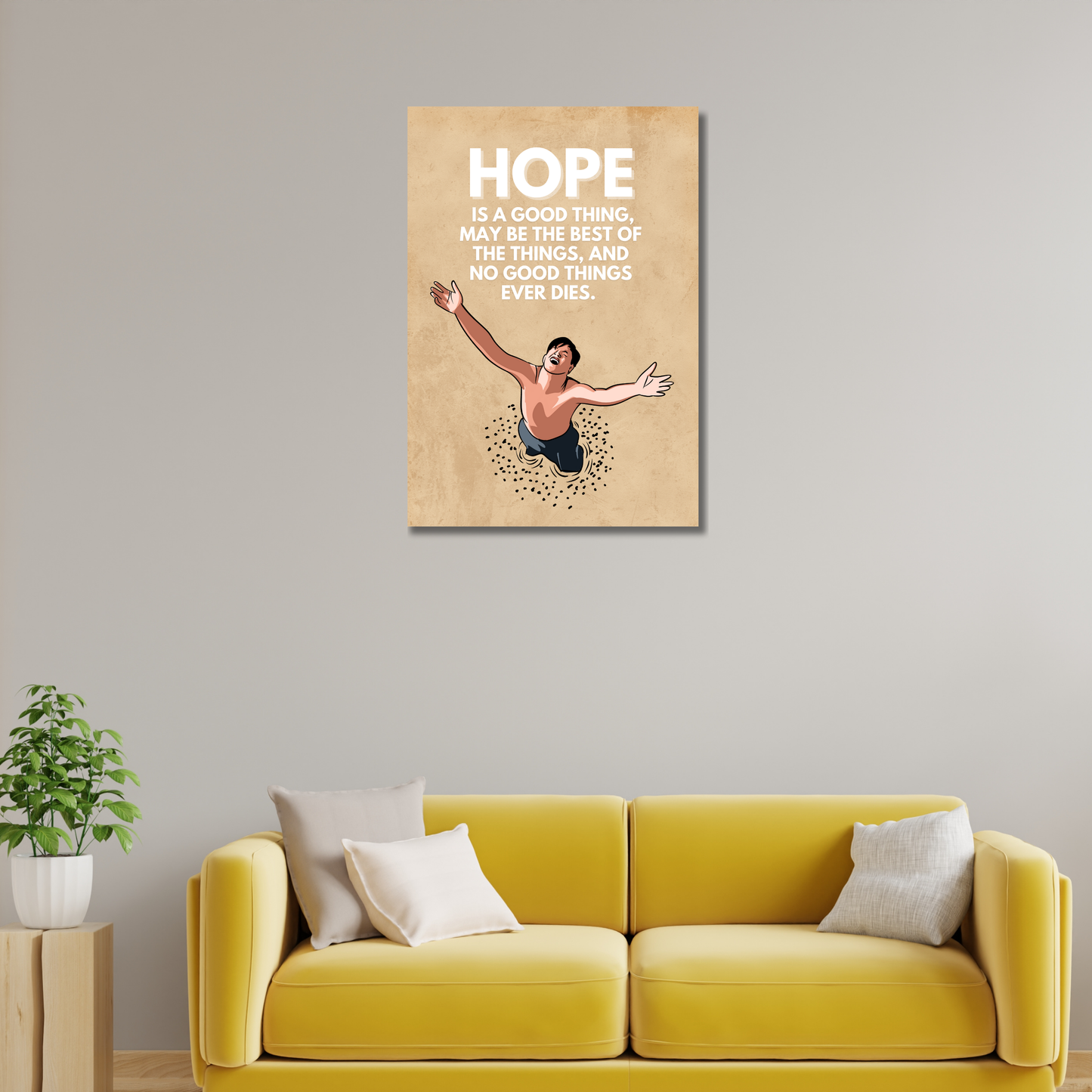 Shawshank Redemption Movie Artwork hollywood | Poster | Frame | Canvas