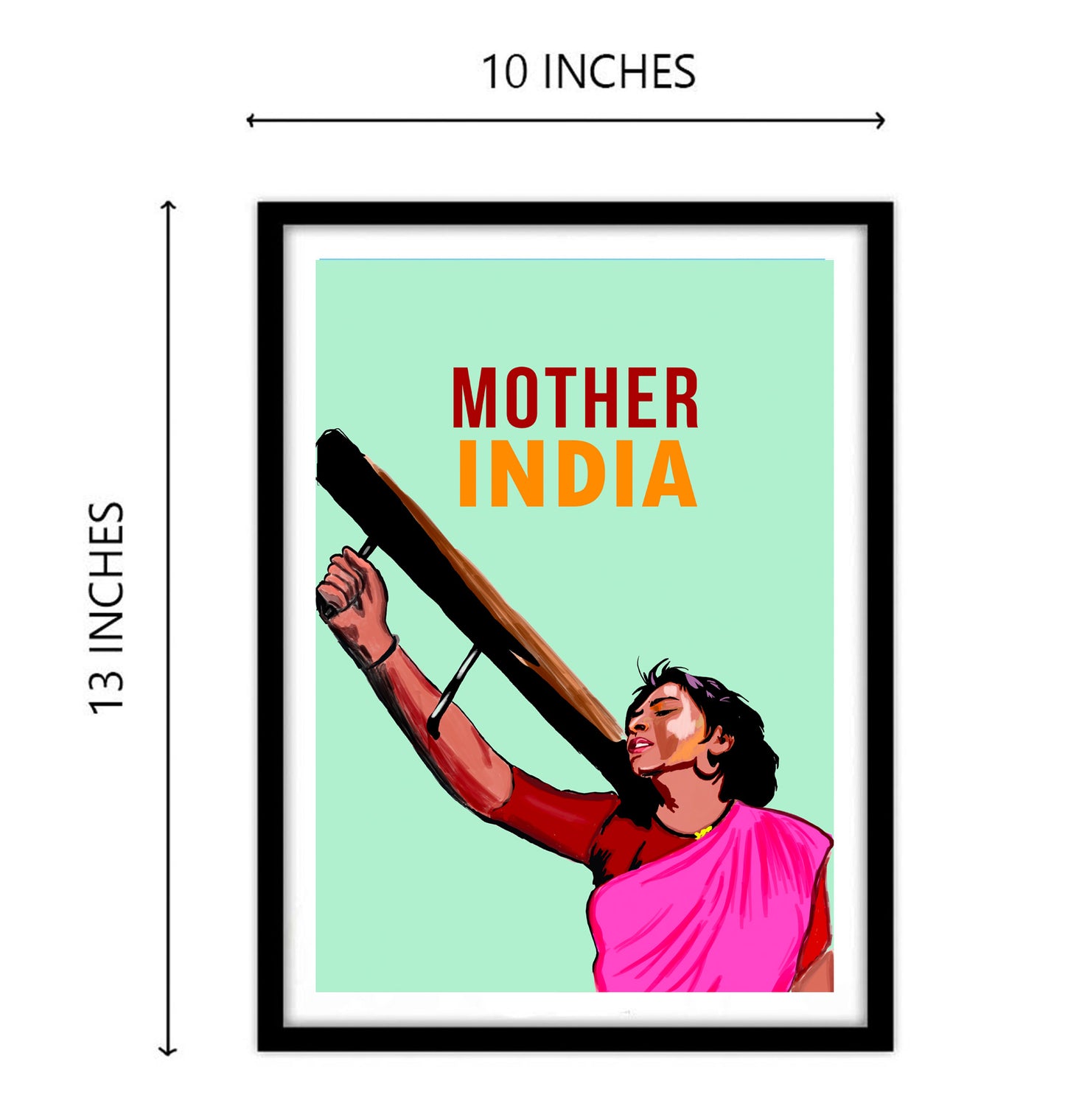 Mother India Movie Classic Artwork Bollywood | Poster | Frame | Canvas
