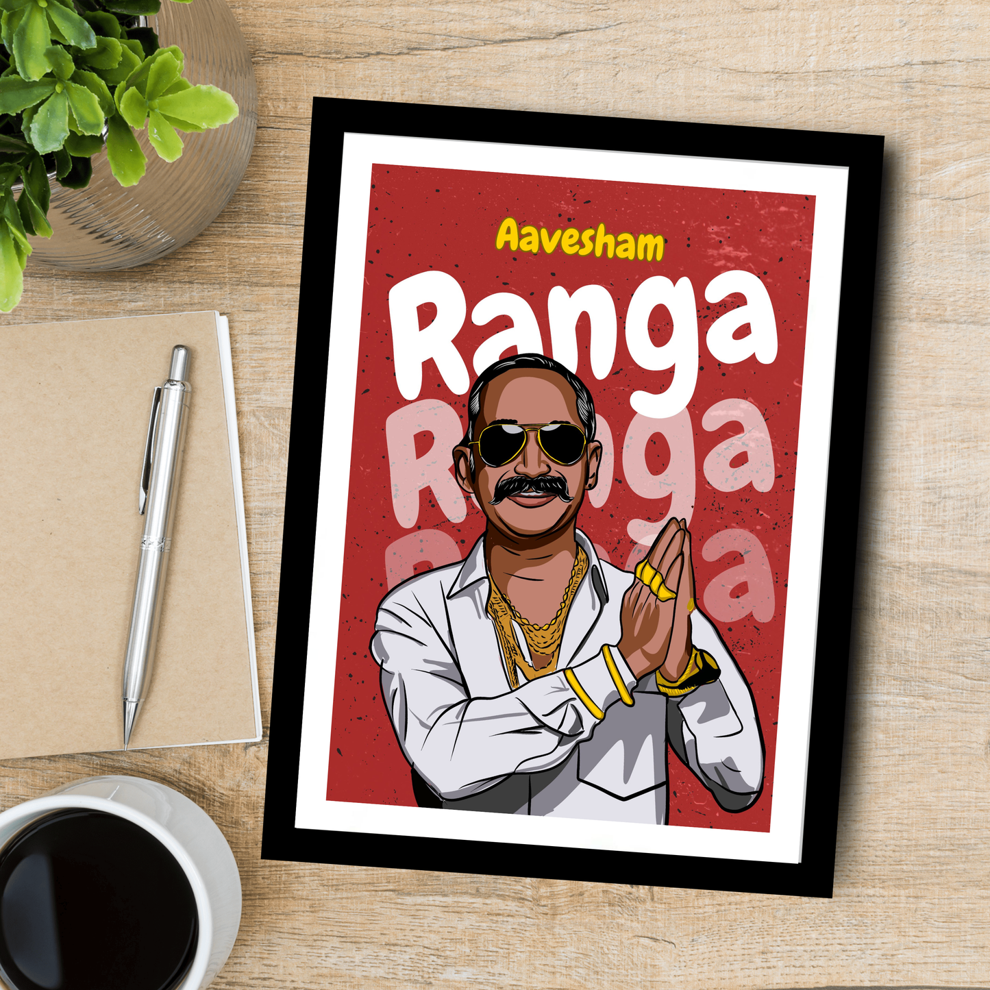 Aavesham Movie Ranga Artwork Bollywood | Poster | Frame | Canvas