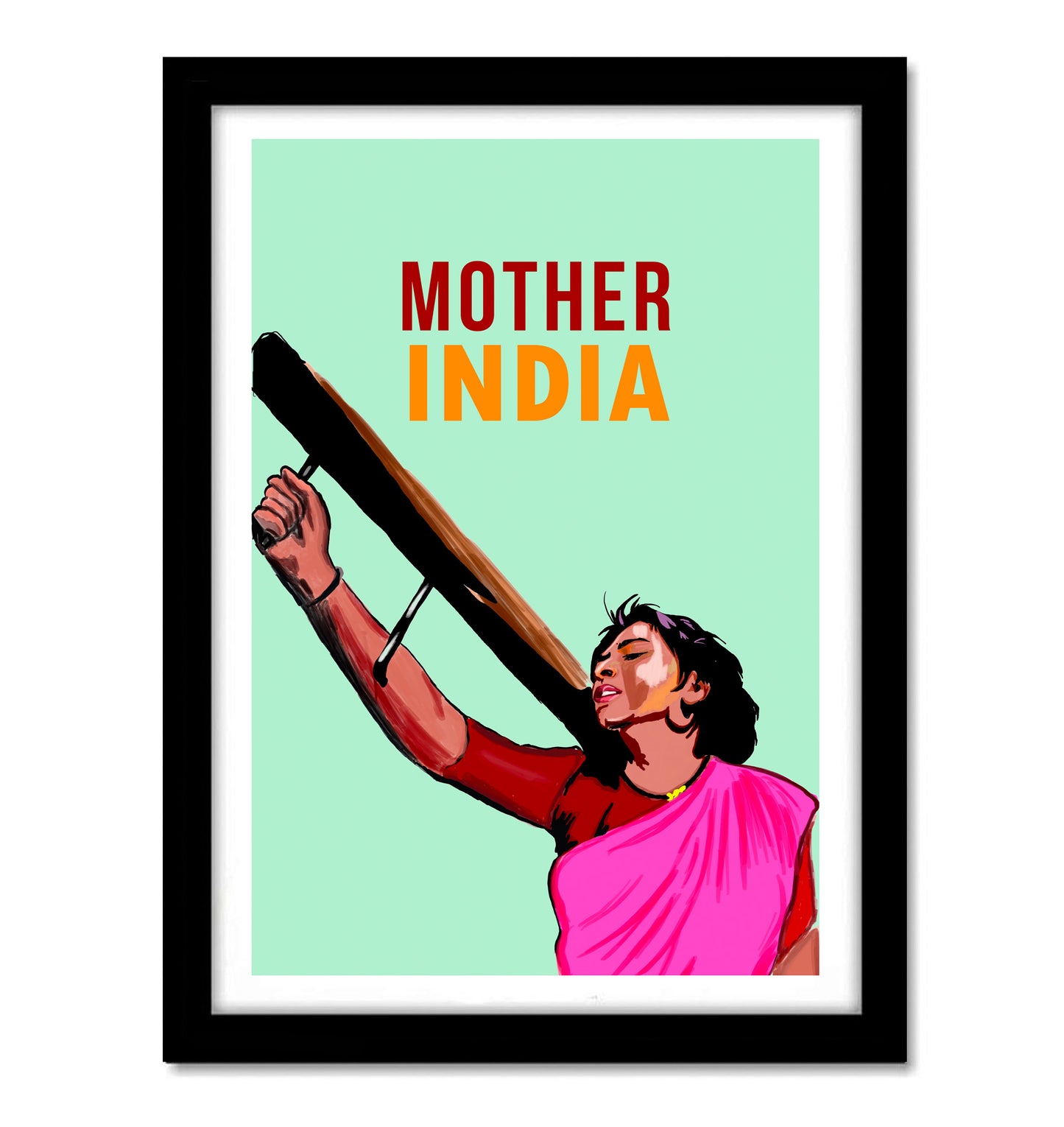 Mother India Movie Classic Artwork Bollywood | Poster | Frame | Canvas